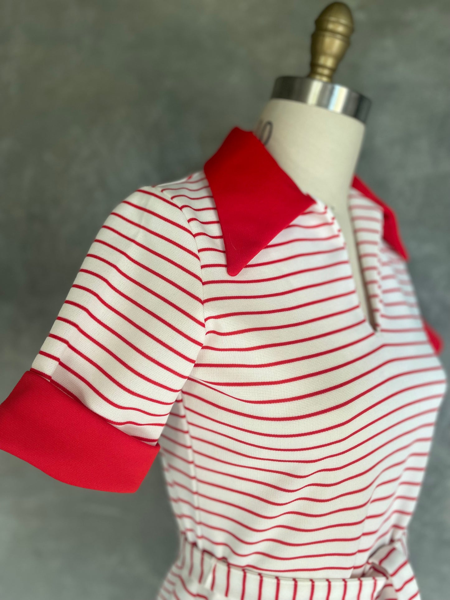 70s Striped Belted Tunic