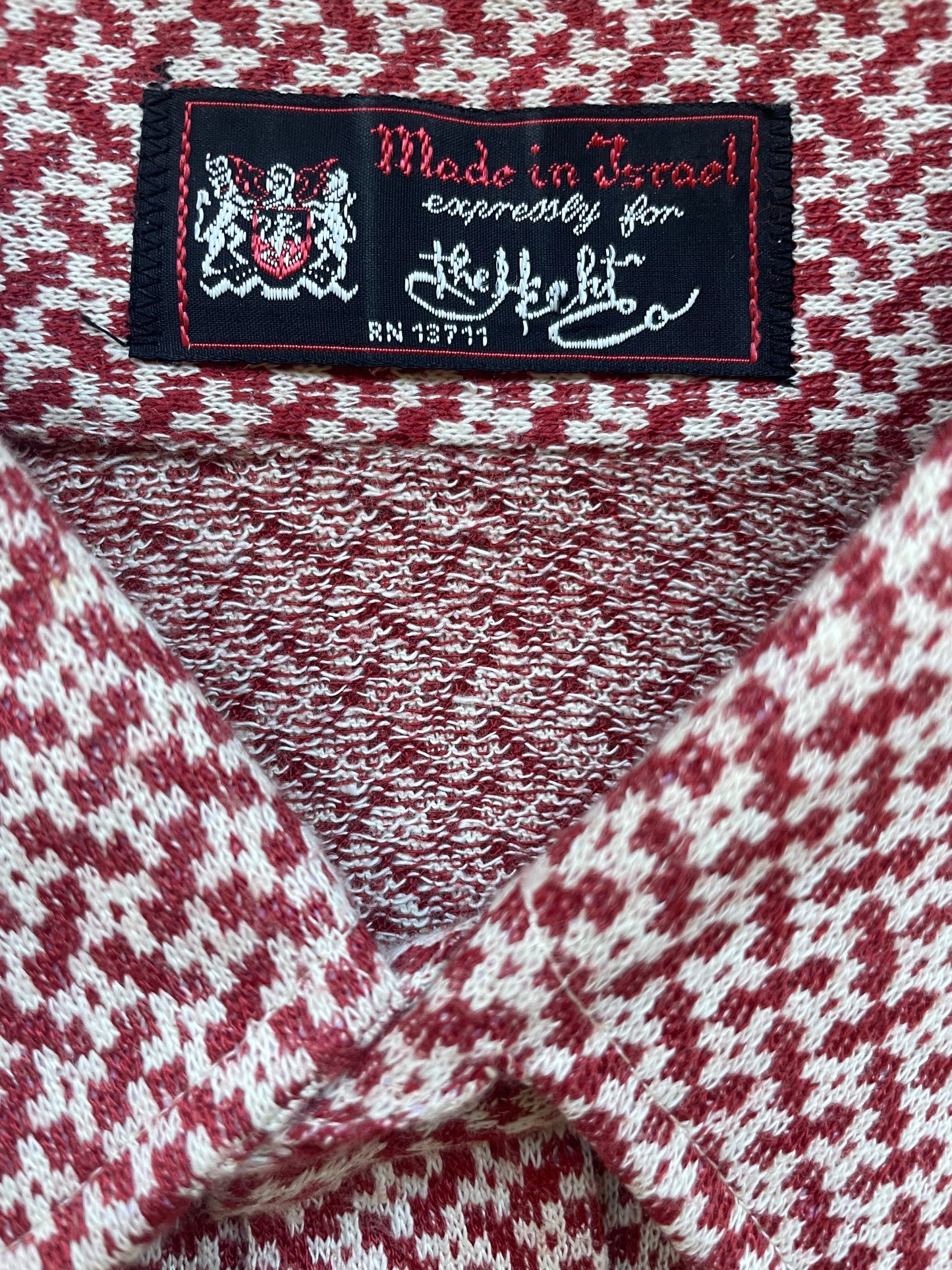 Patterned Knit Button-Up