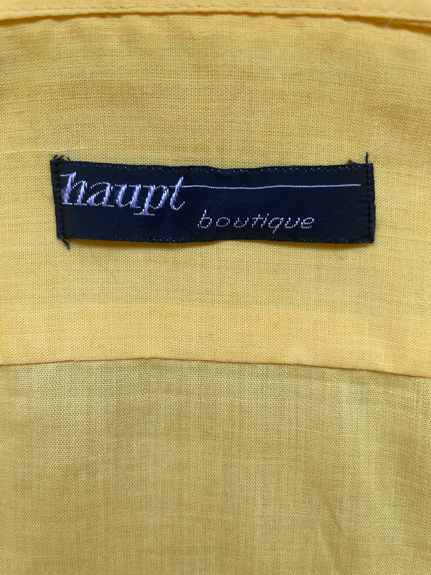 Haupt Sunshine Yellow Button Up
