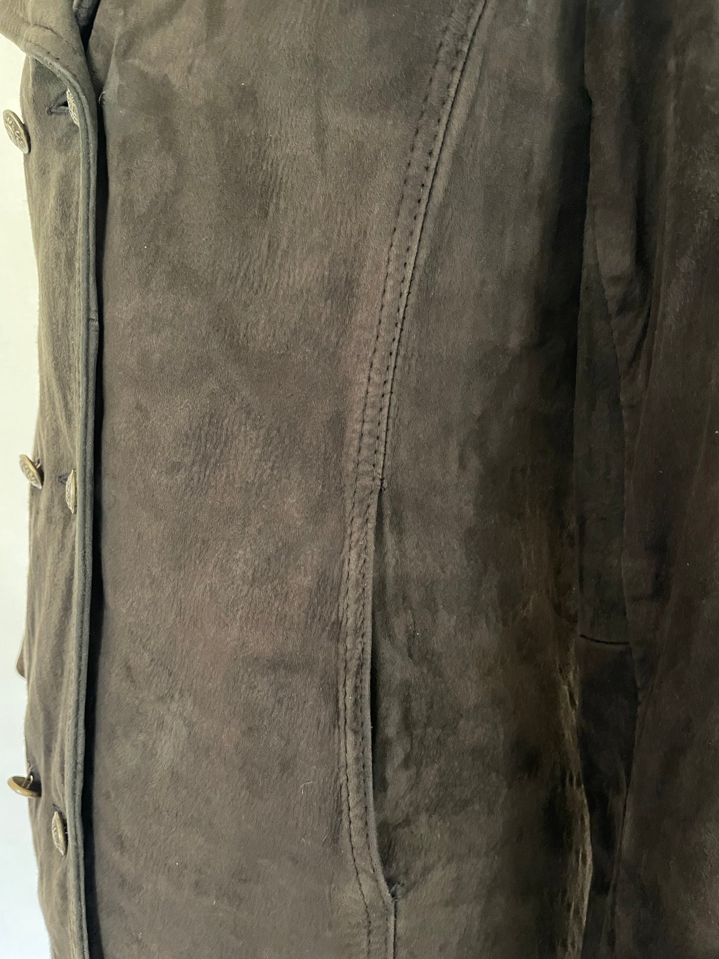 Beatnik Suede Pea Coat
