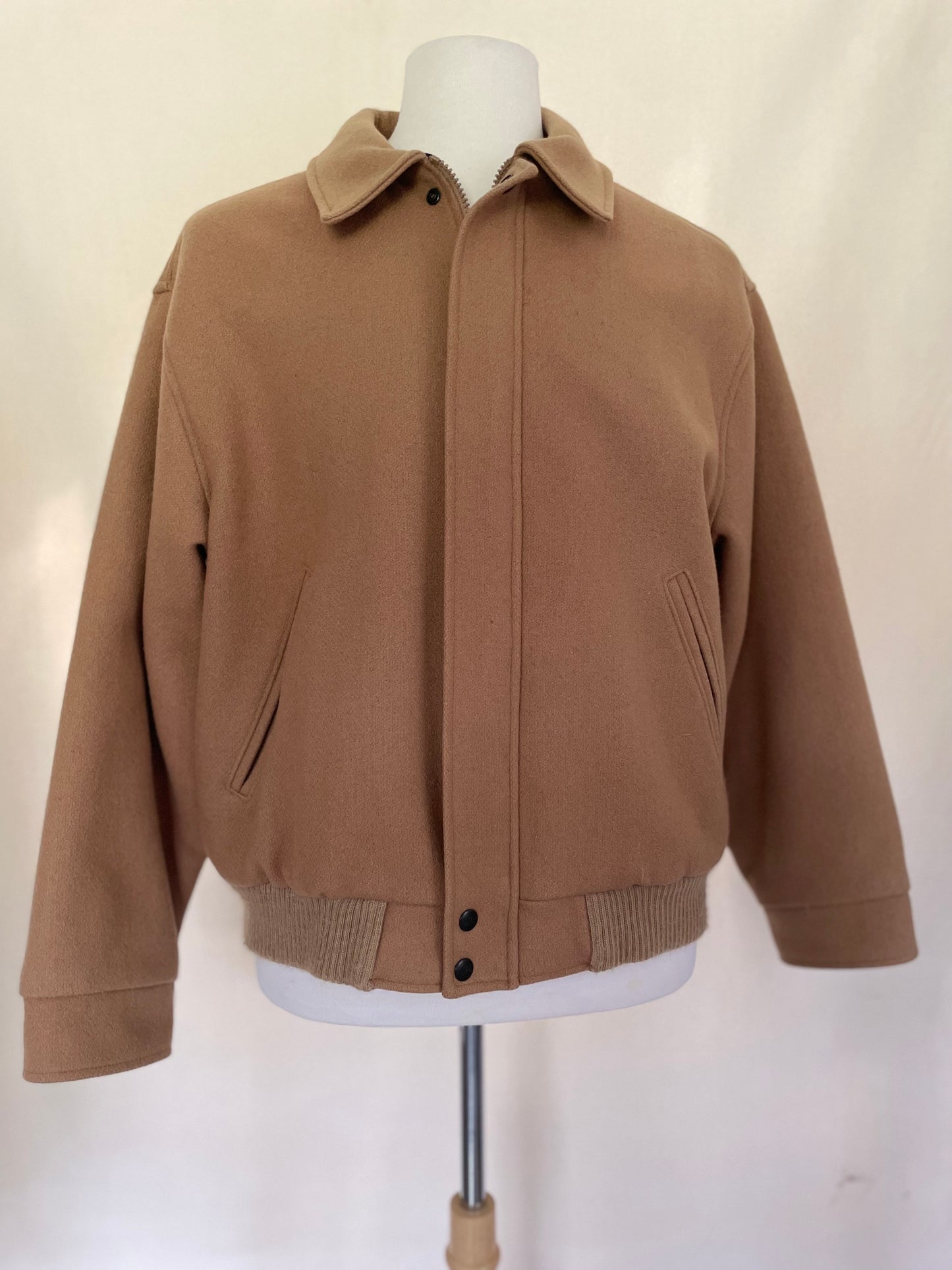 Classic Woolrich Wool Plaid-Lined Bomber