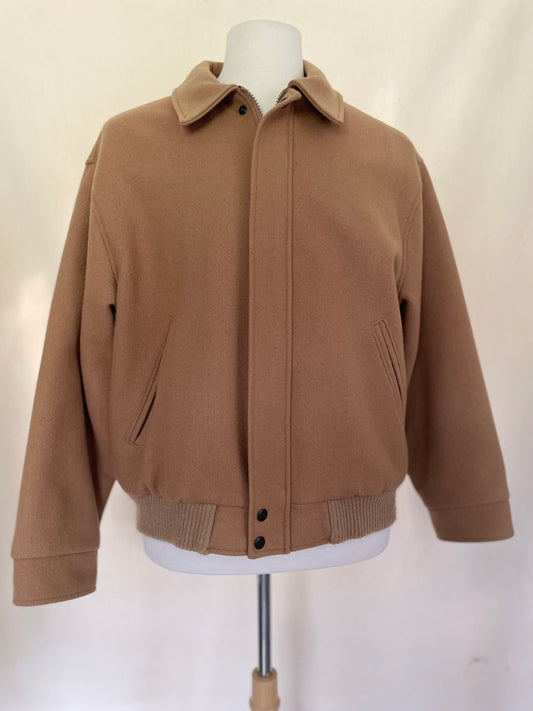Classic Woolrich Wool Plaid-Lined Bomber
