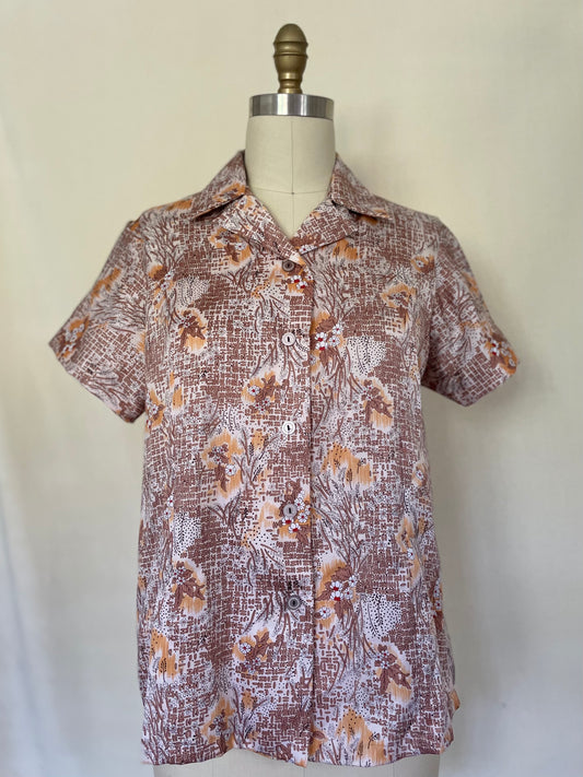 Subtle Cotton Short-Sleeved Button-Up