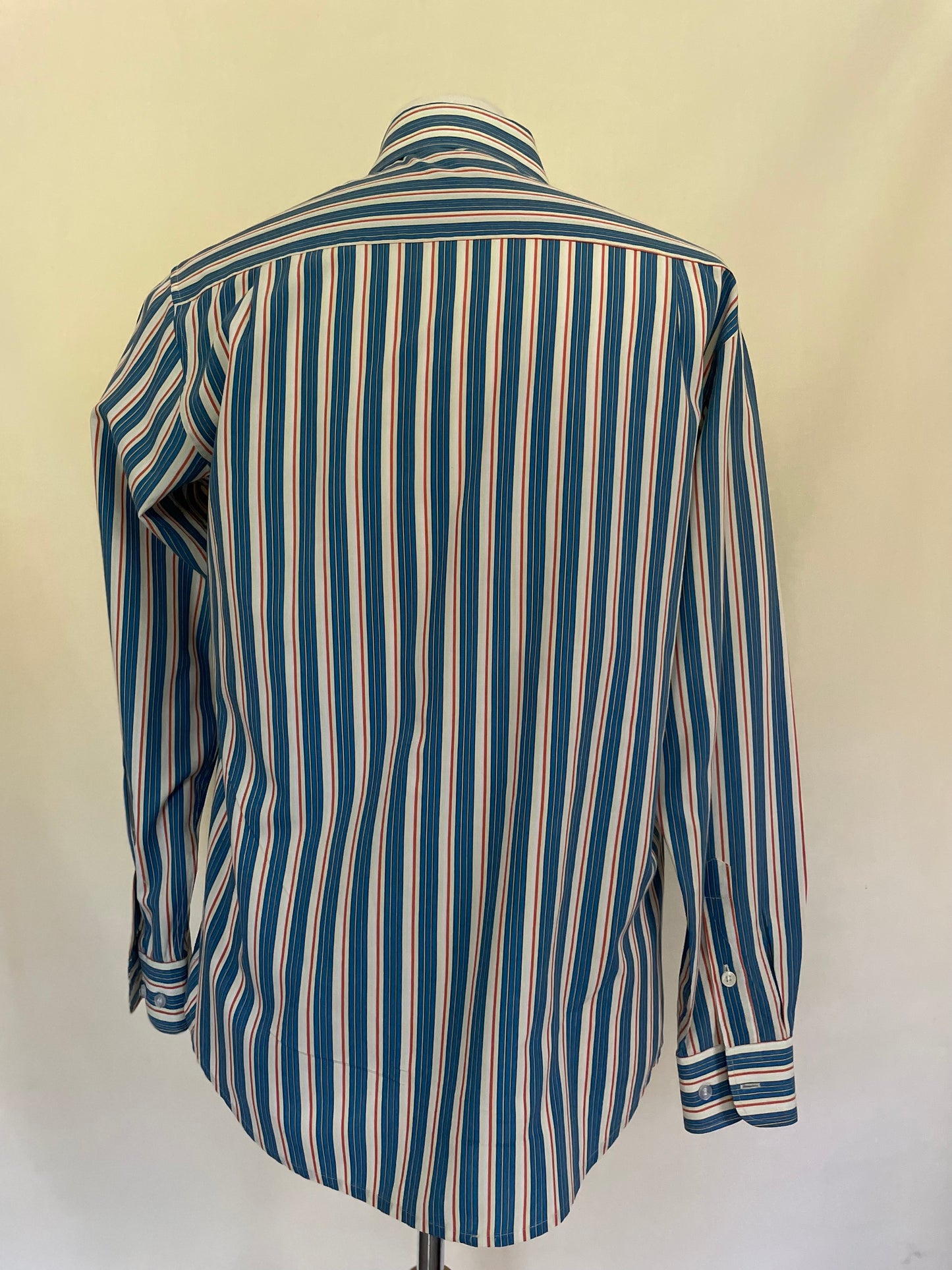 Oleg Cassini Silk Rayon Striped Dress Shirt