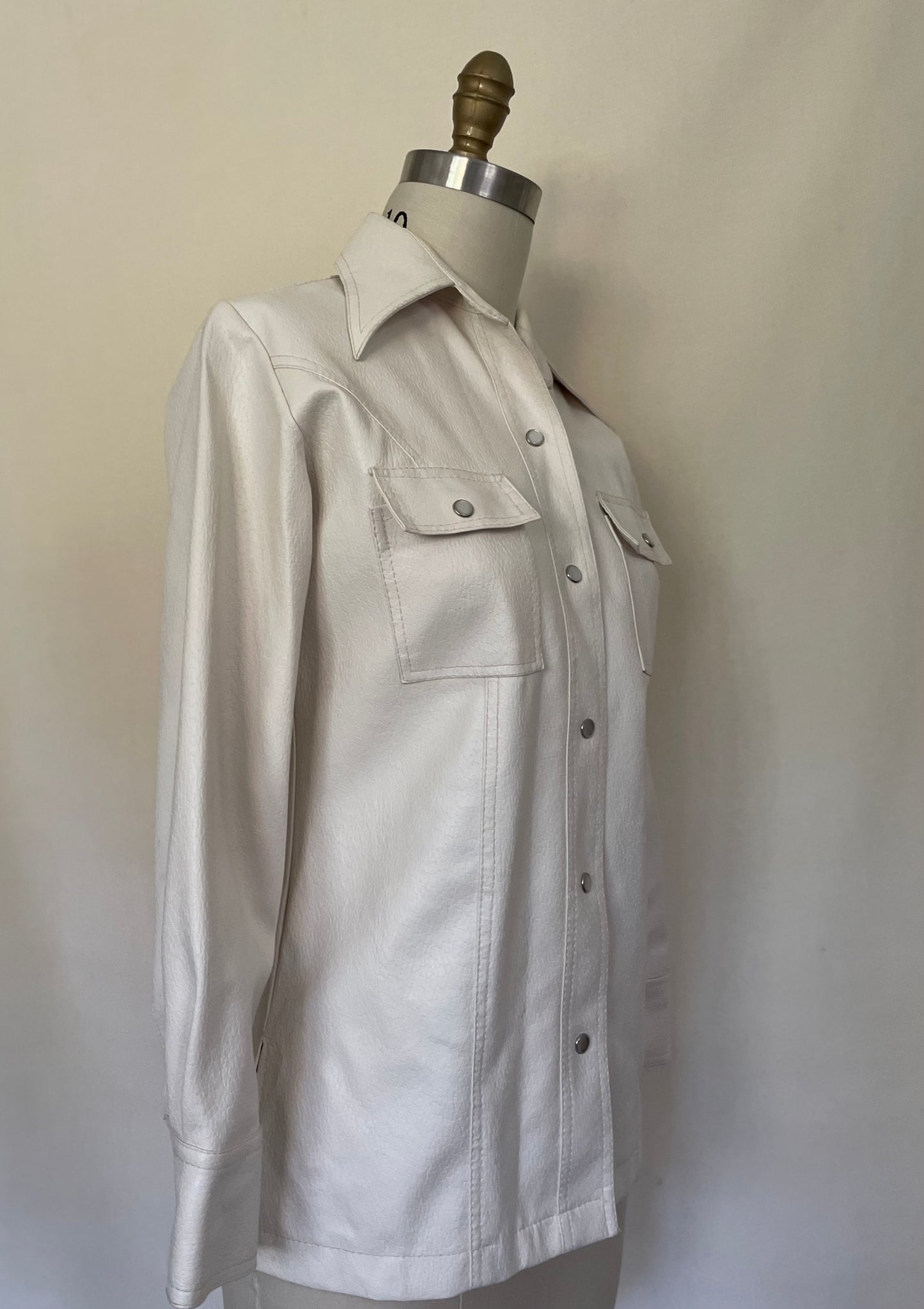 Snap Up Pleather Jacket