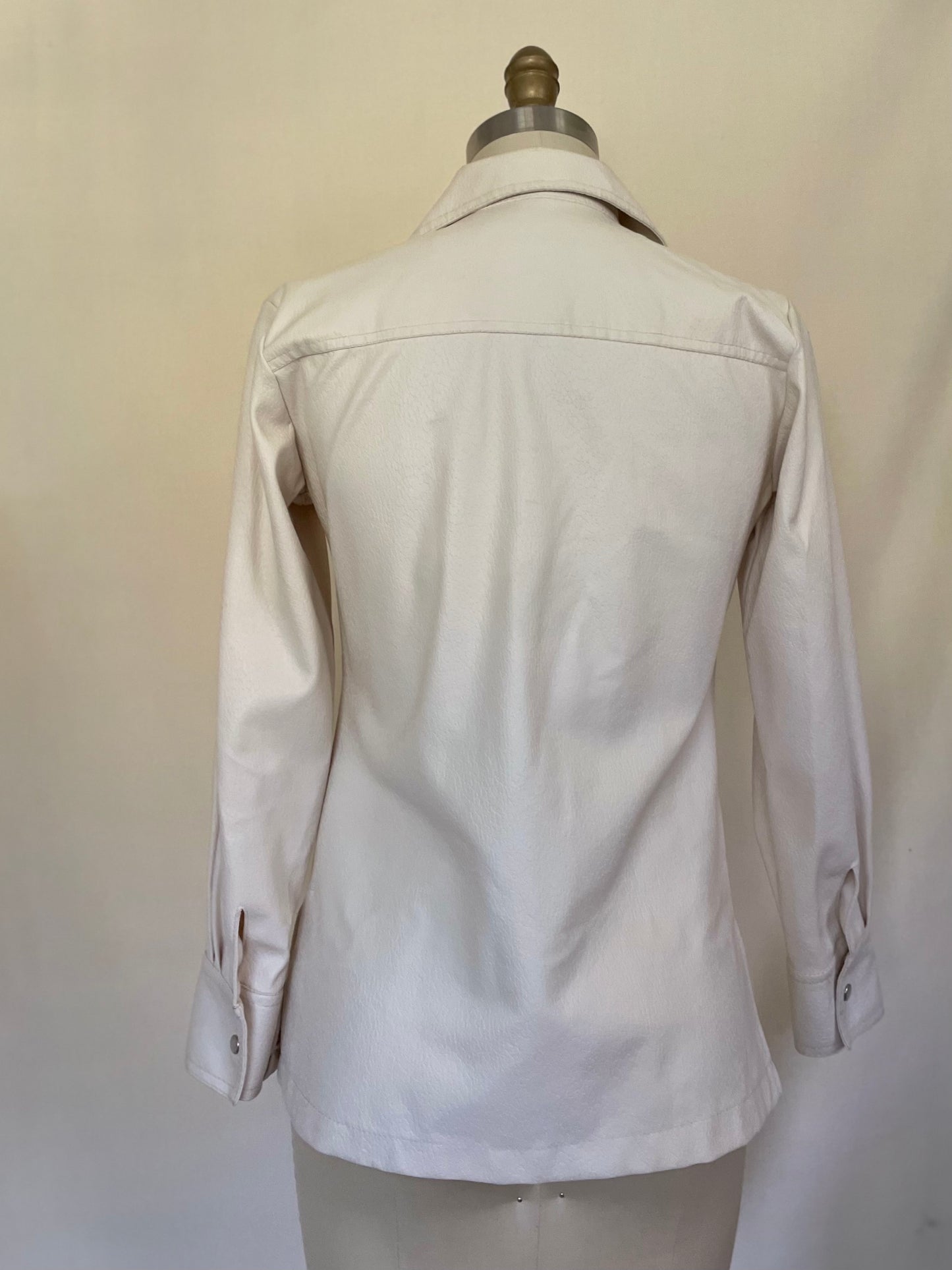 Snap Up Pleather Jacket