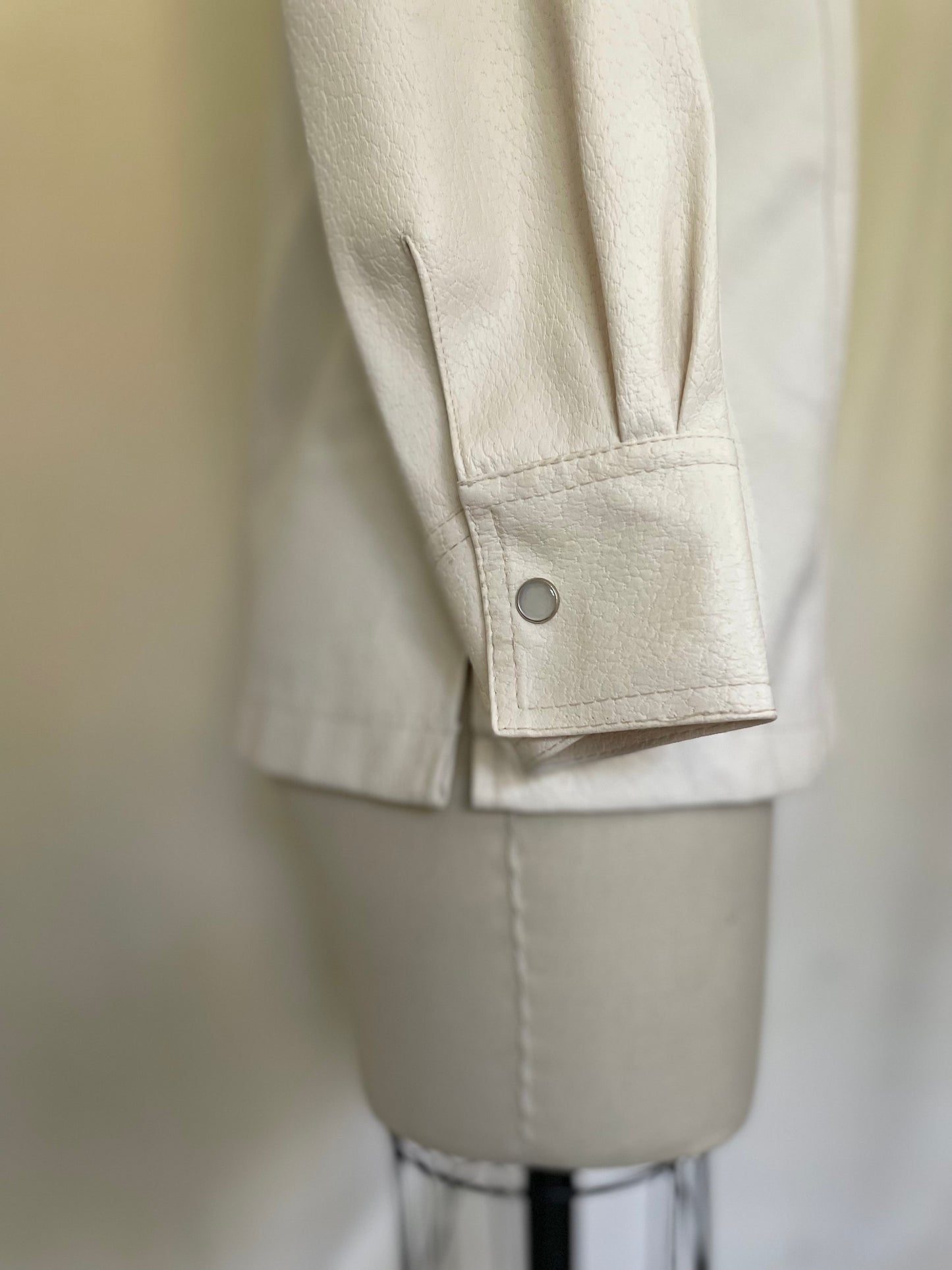 Snap Up Pleather Jacket