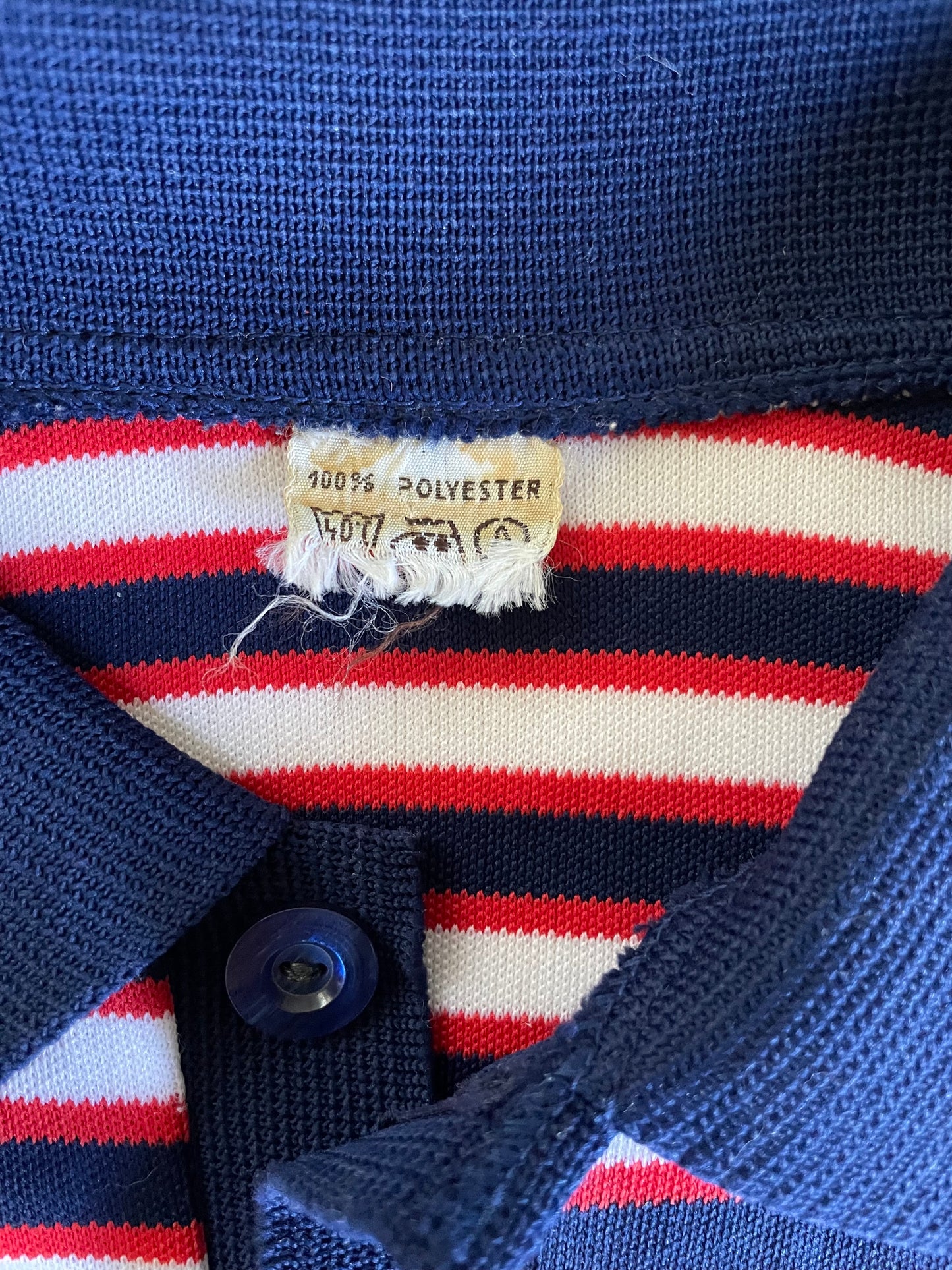 Color-Block Pocket Striped Polo
