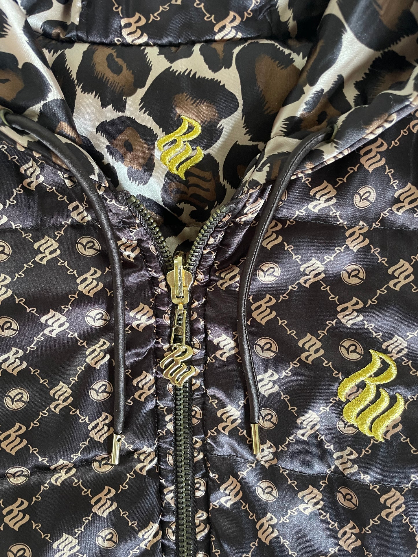 Glam Cheetah Puffy Vest