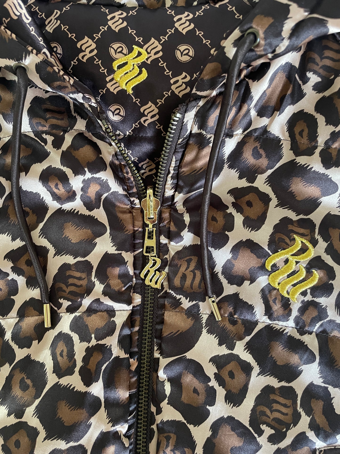 Glam Cheetah Puffy Vest