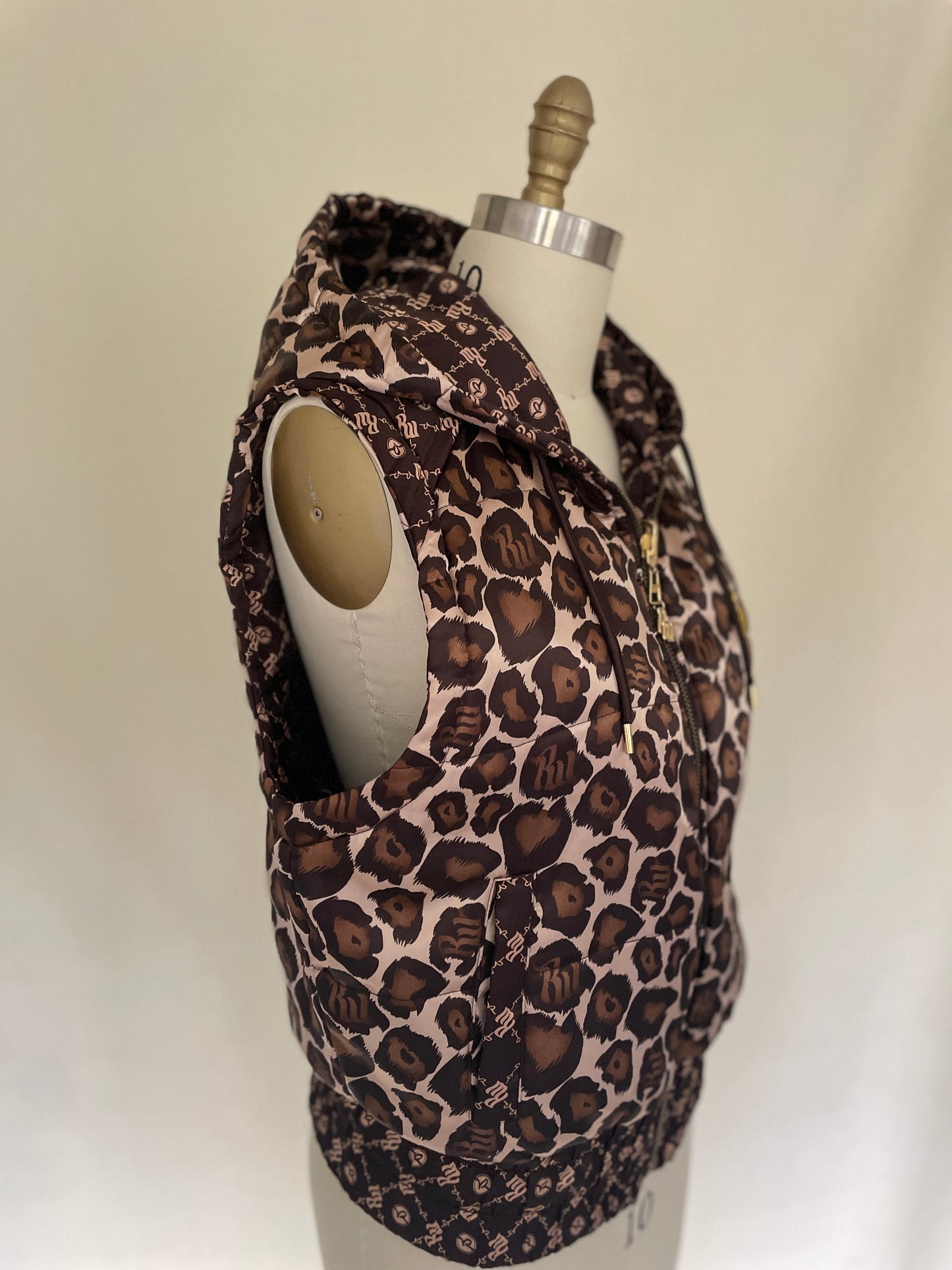 Glam Cheetah Puffy Vest