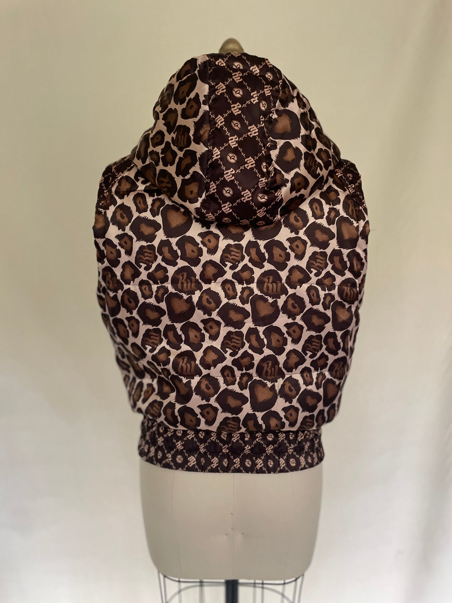 Glam Cheetah Puffy Vest