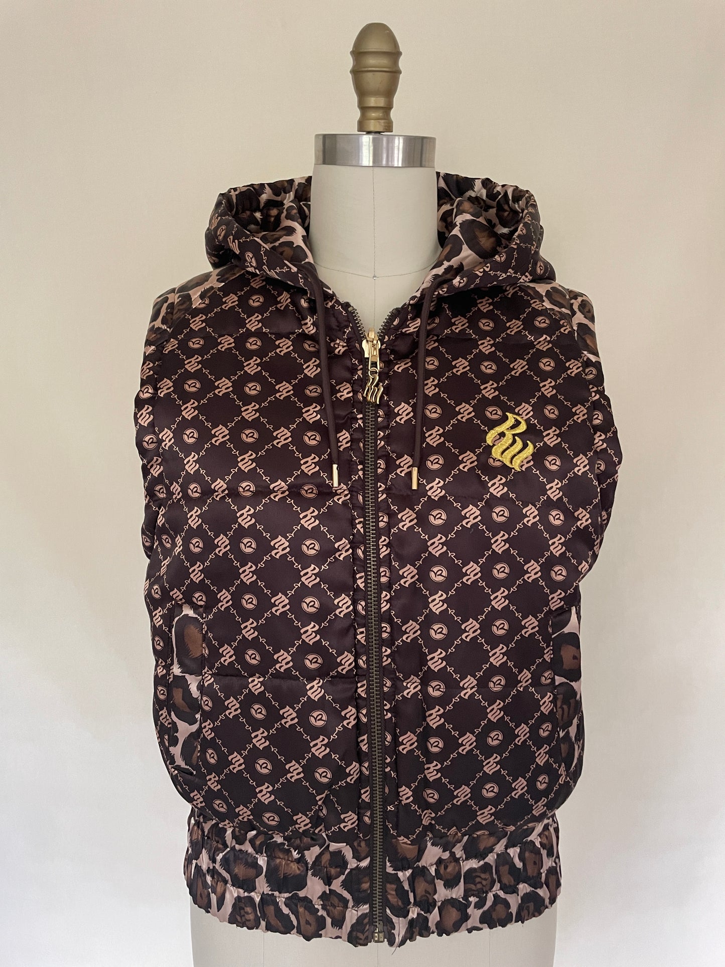 Glam Cheetah Puffy Vest