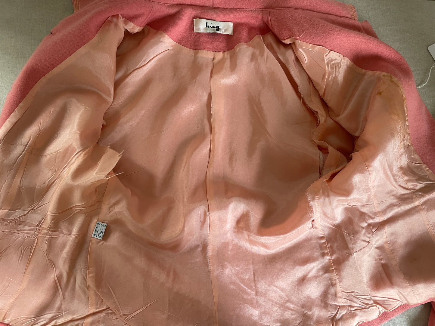 Pink button up blazer