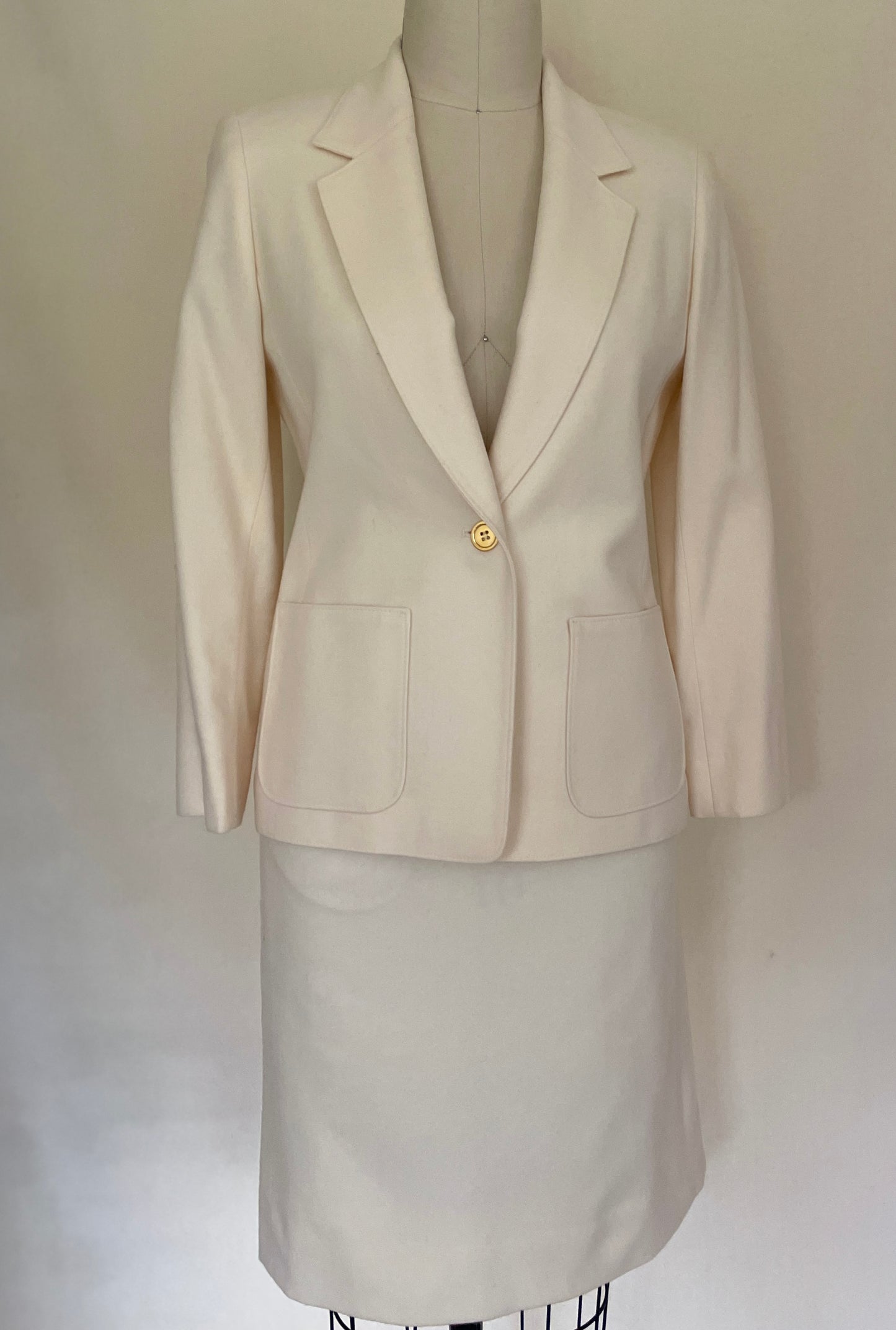 Classic Cream Petite Pendleton Suit