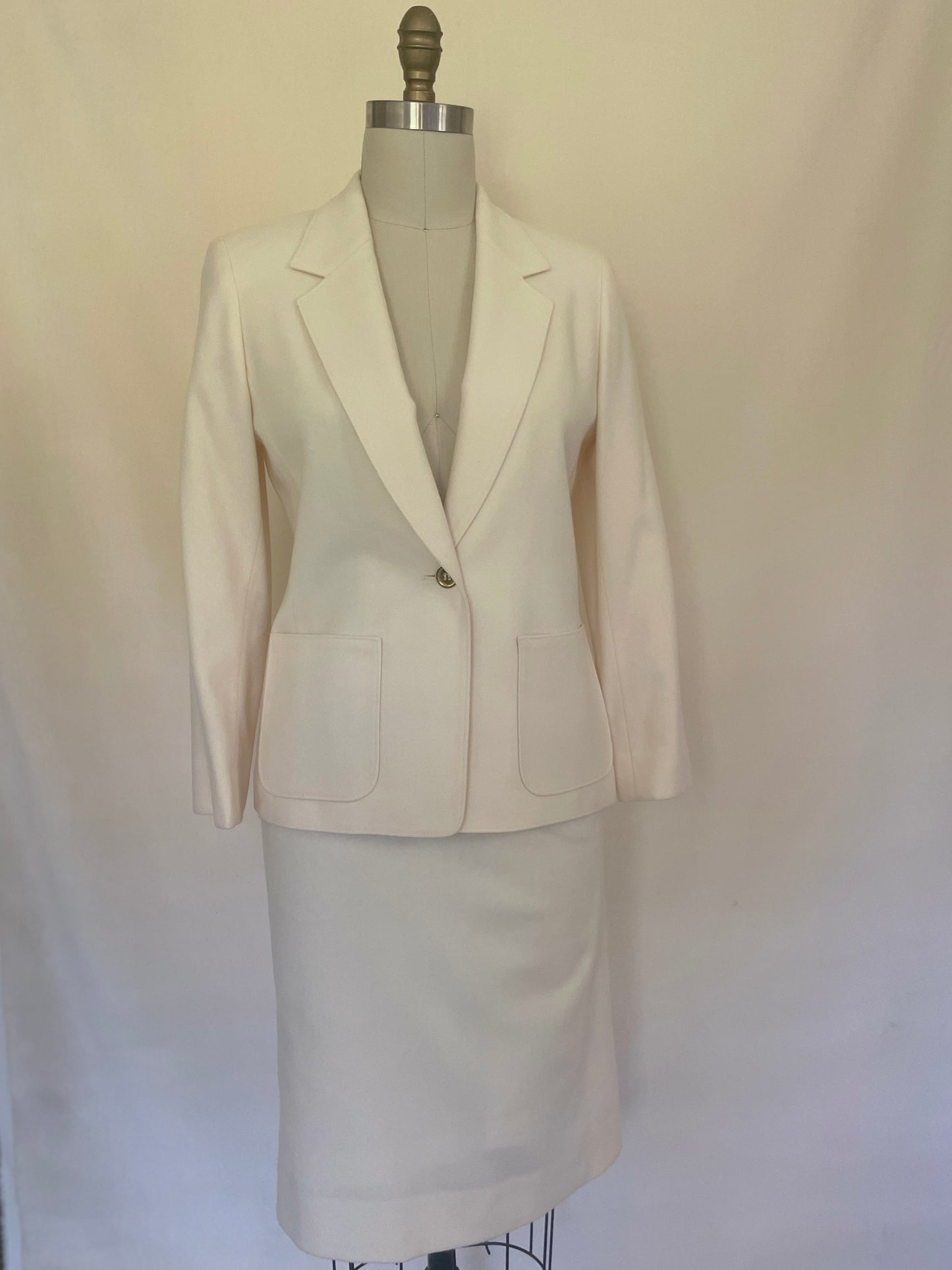 Classic Cream Petite Pendleton Suit
