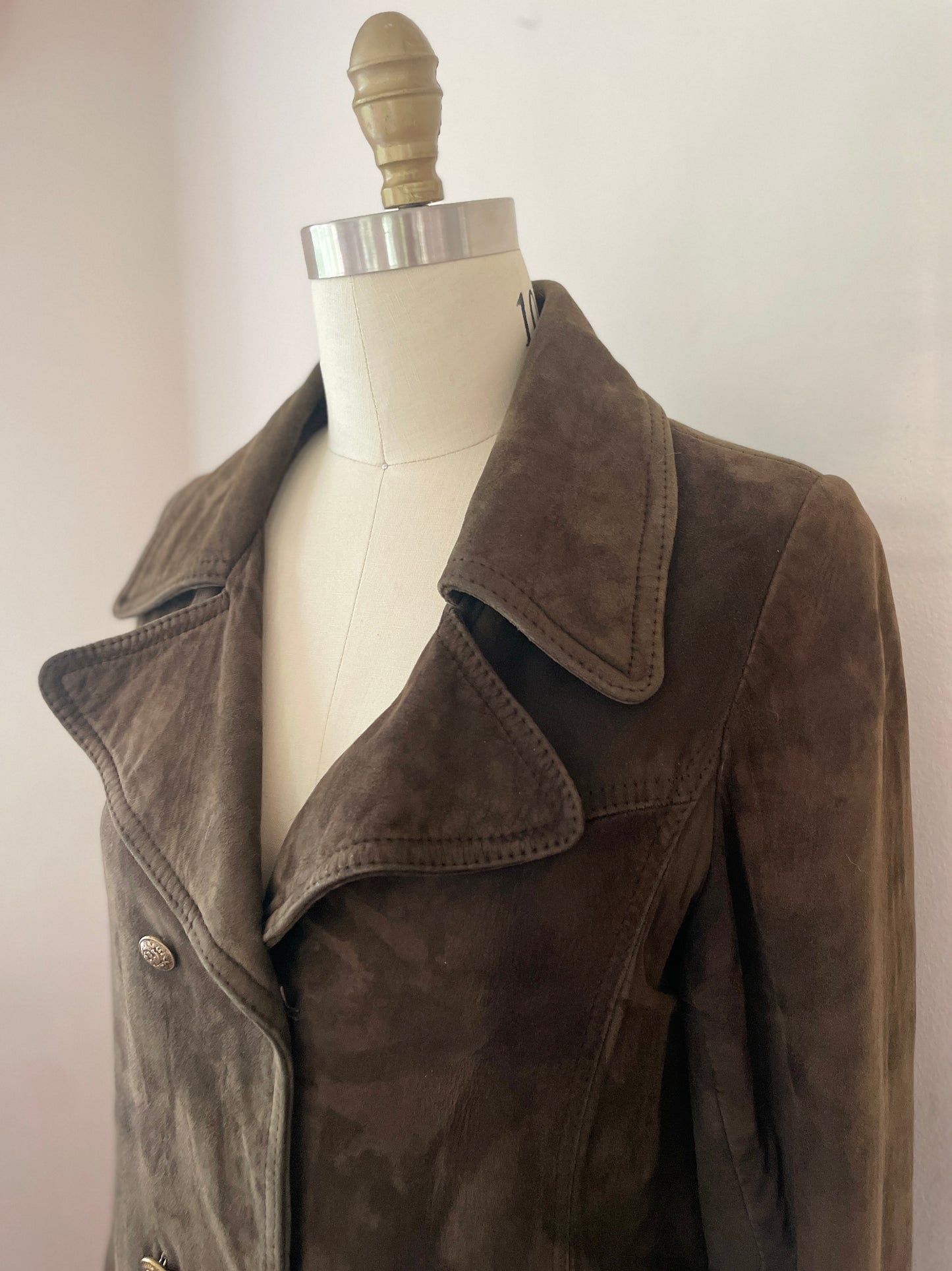 Beatnik Suede Pea Coat