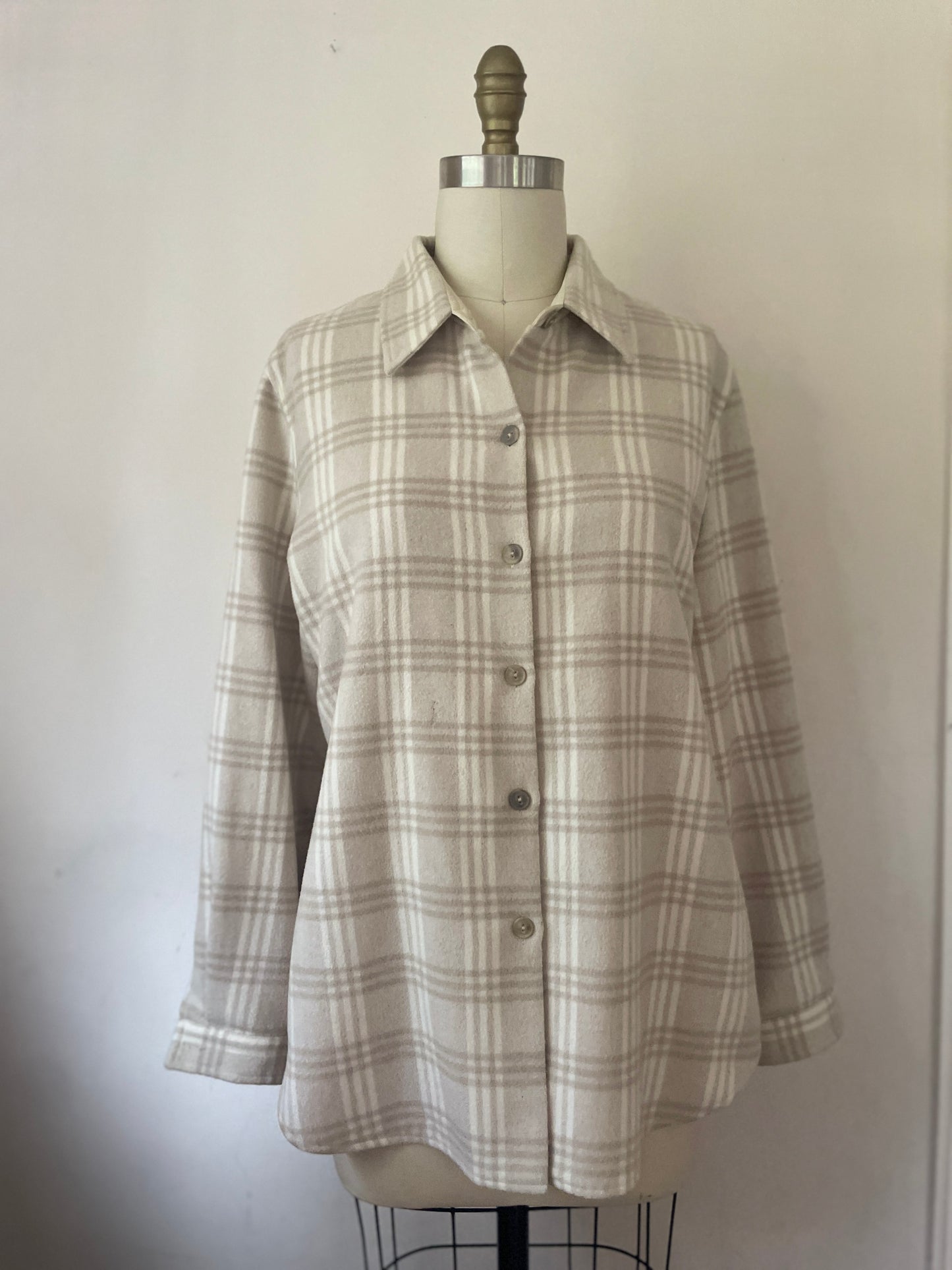 Champagne Blush Wool Shacket