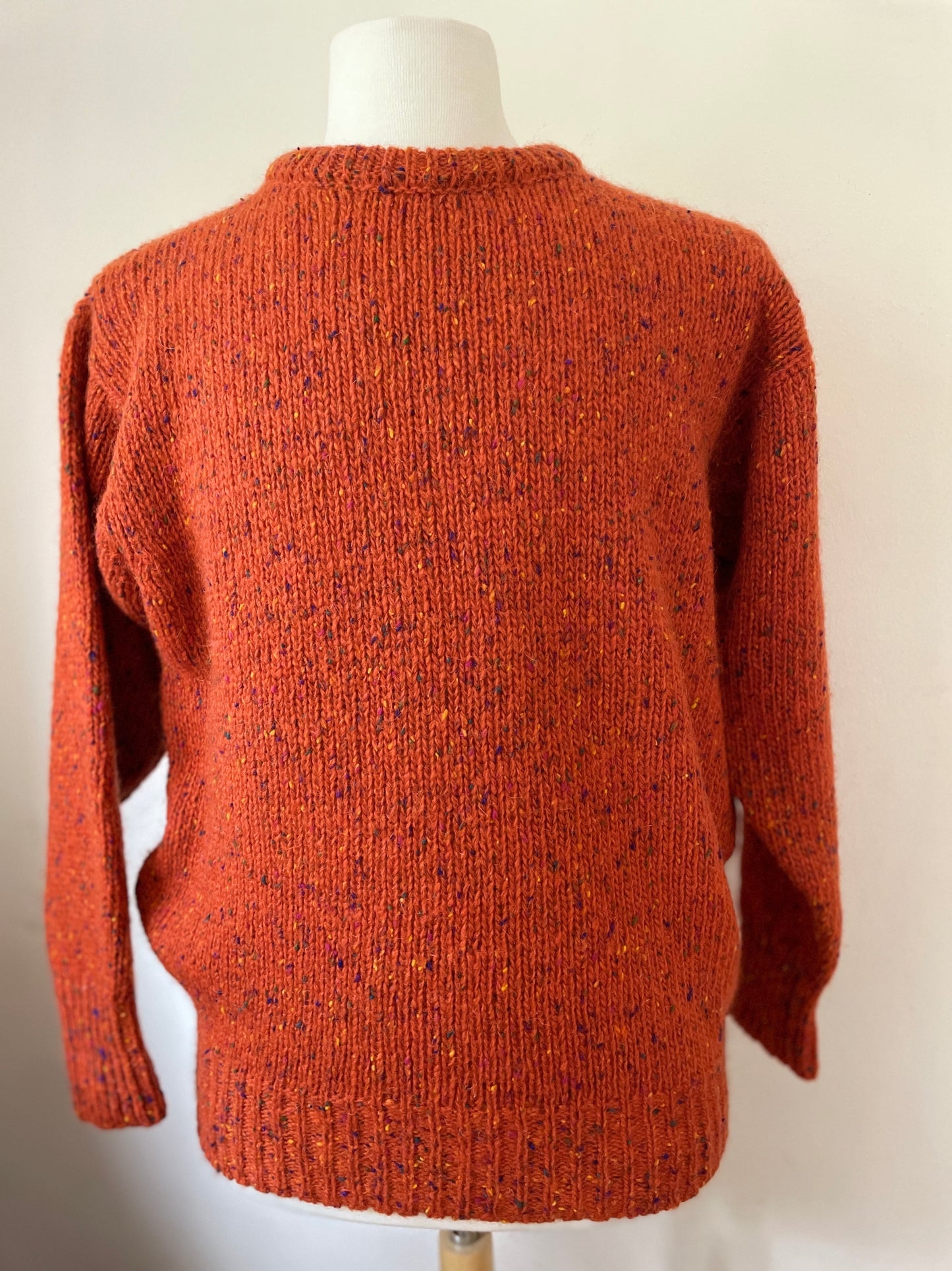 Scottish Wool Pumpkin Spice Chunky Sweater