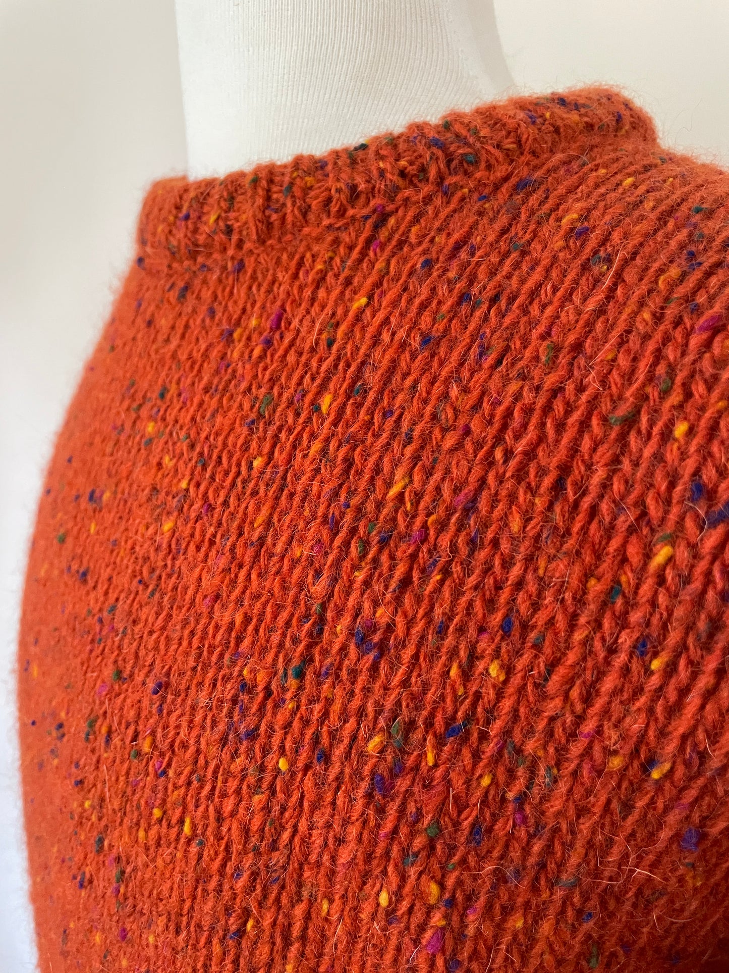 Scottish Wool Pumpkin Spice Chunky Sweater