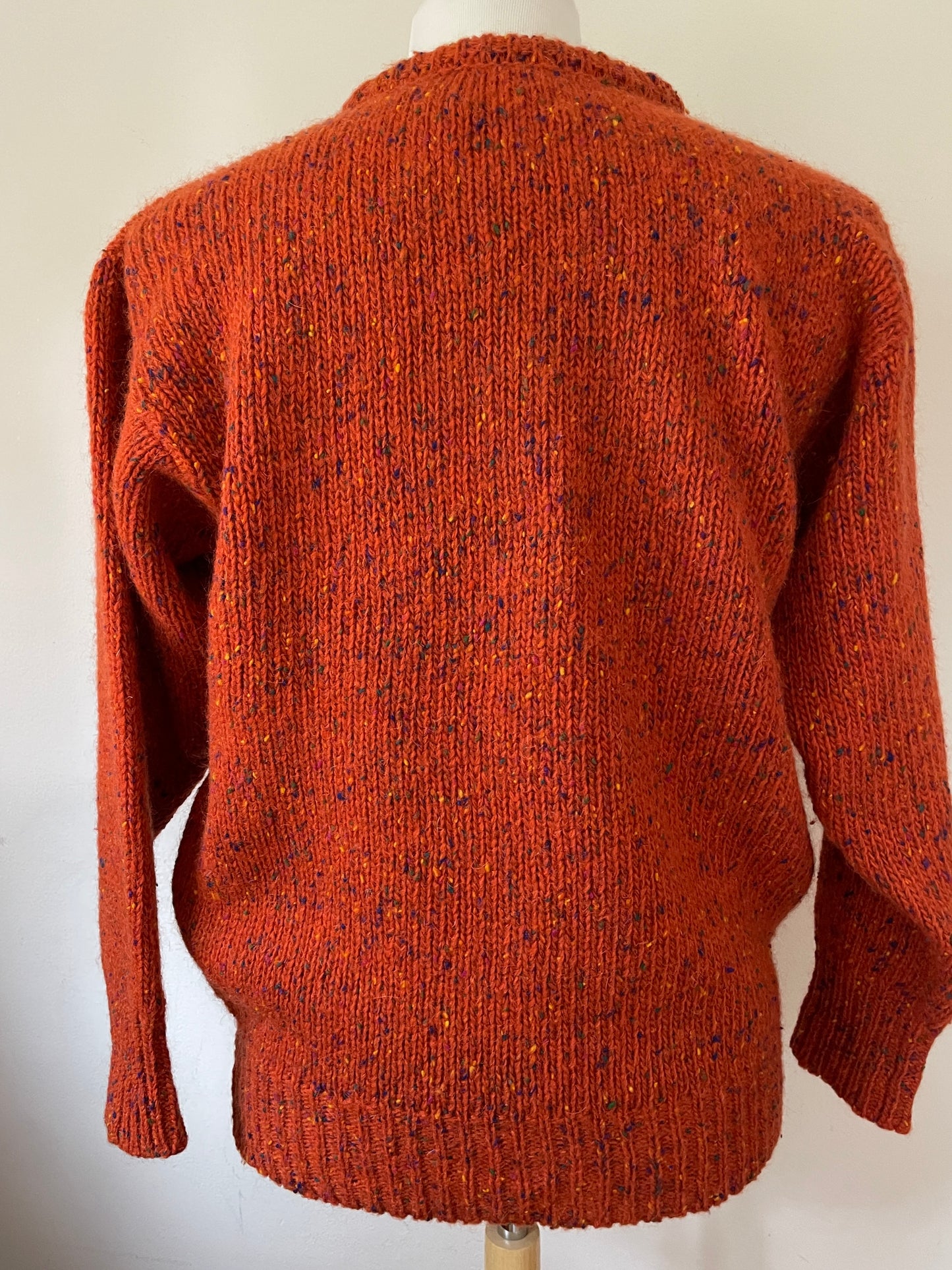 Scottish Wool Pumpkin Spice Chunky Sweater