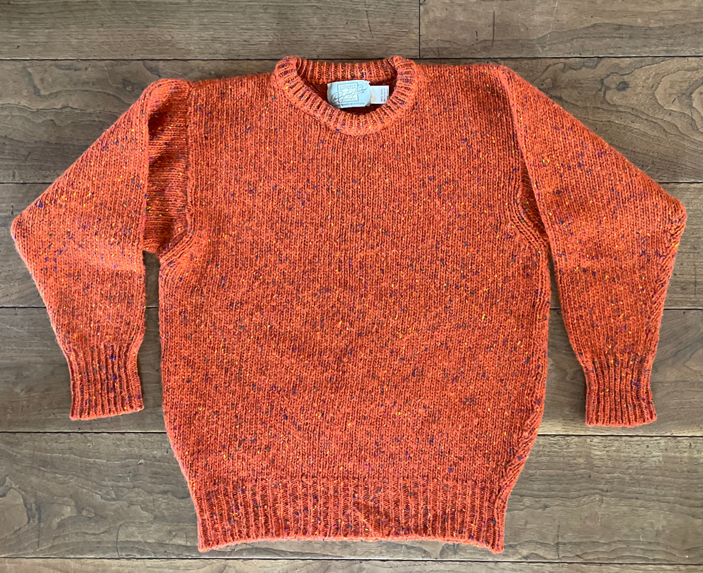 Scottish Wool Pumpkin Spice Chunky Sweater