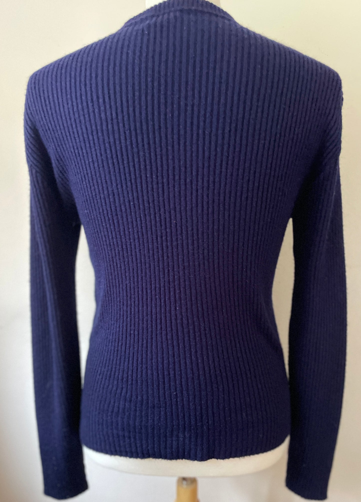 Navy Henley Rib