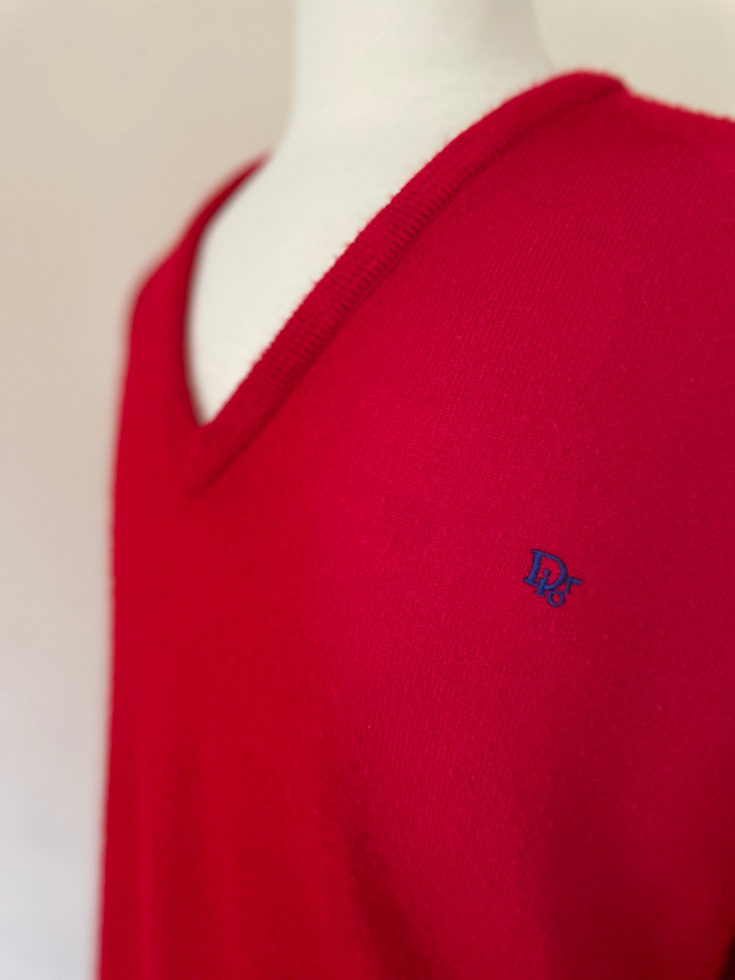Christian Dior Red Sweater