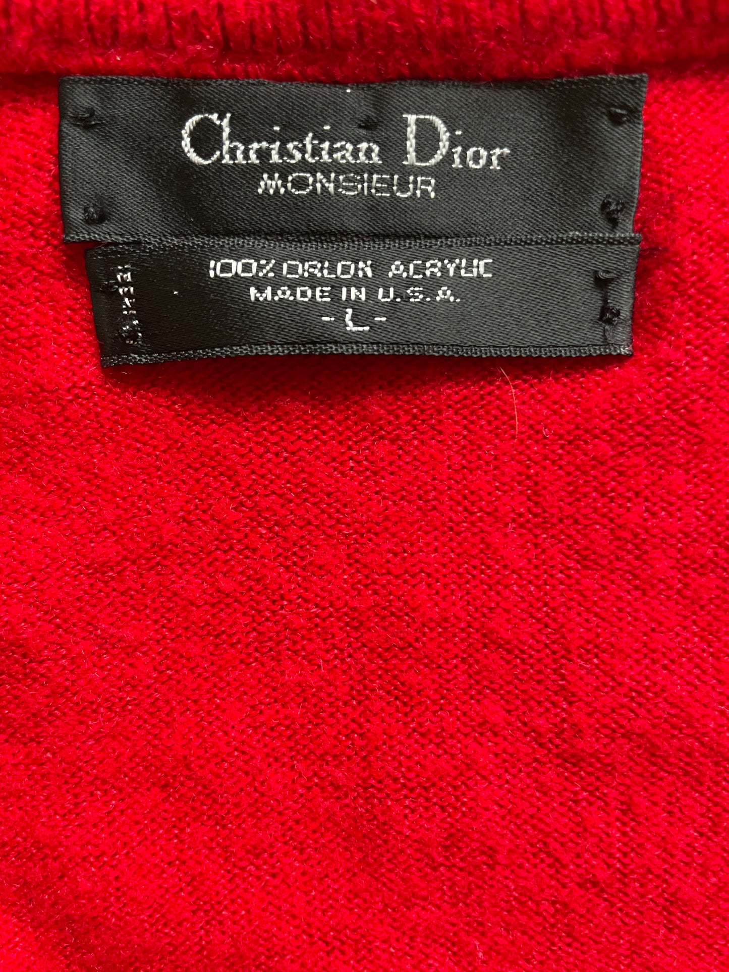 Christian Dior Red Sweater