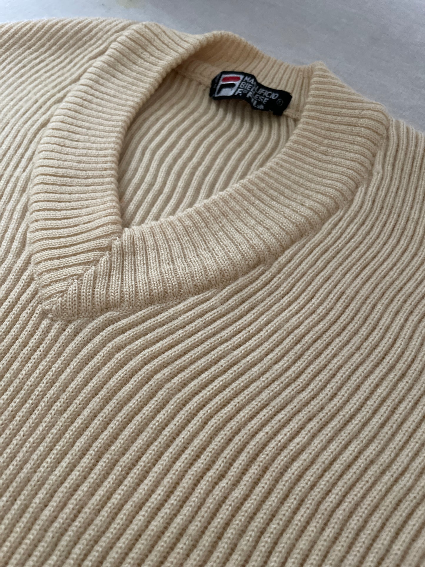 Fila Wool Cream Sport Sweater