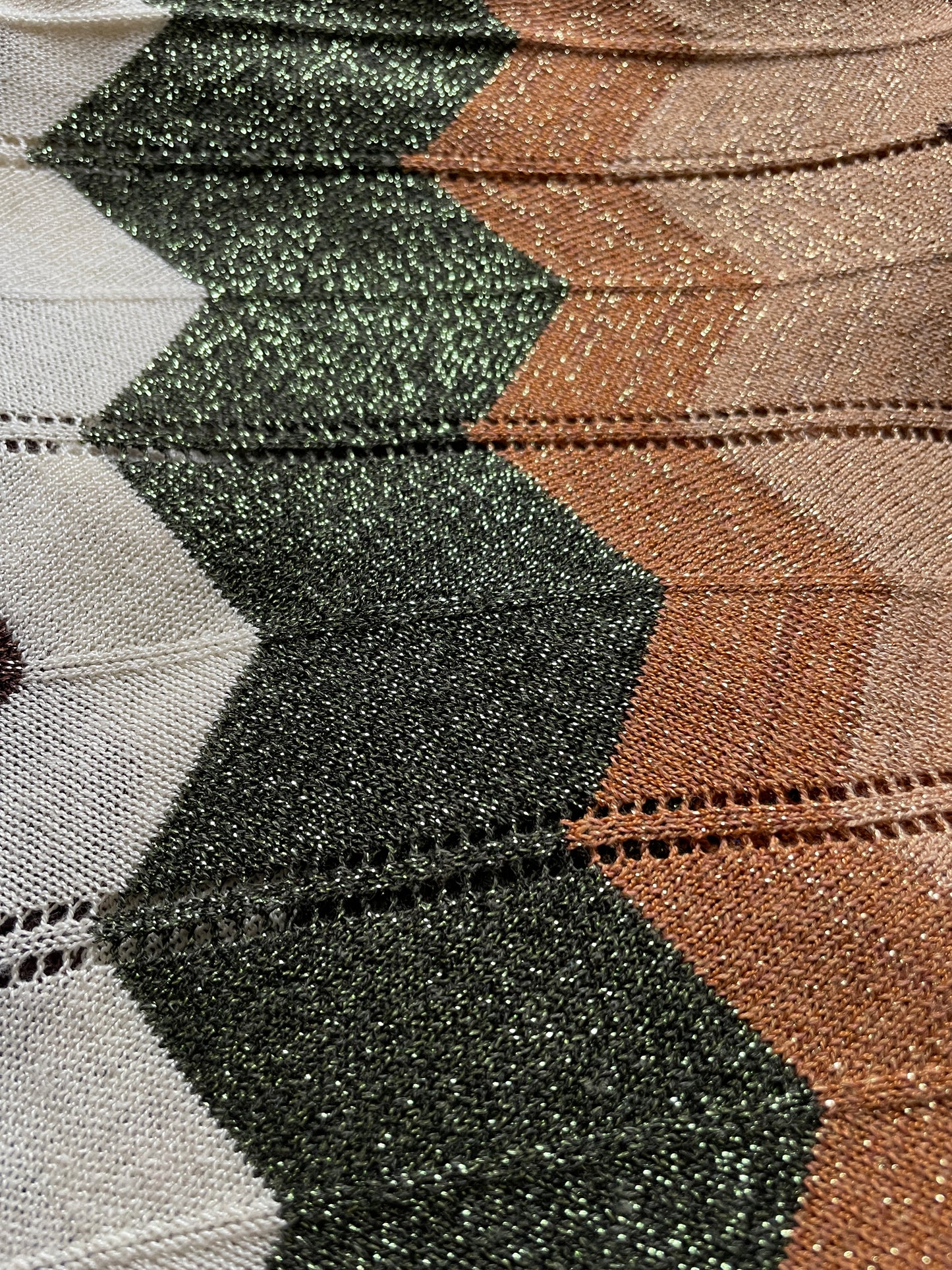 Drapey Chevron Stripe Disco Sweater