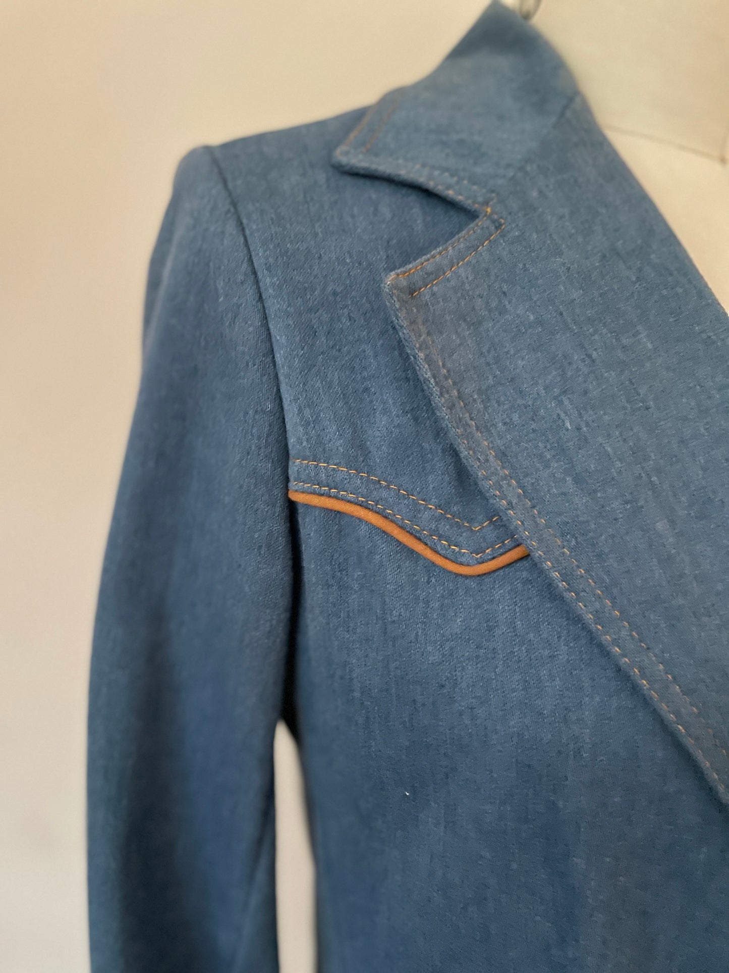 70s Lee Denim Western Blazer