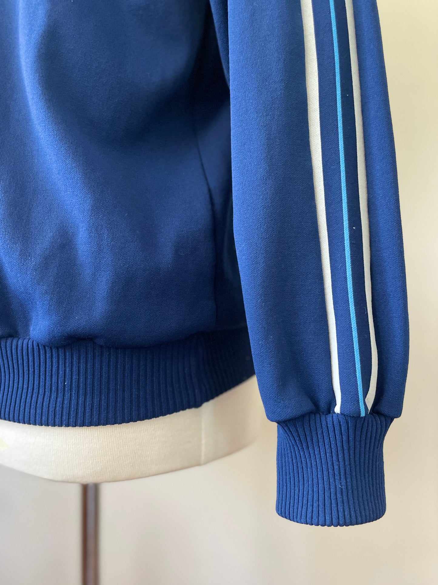 Striped High Collared Track Jacket