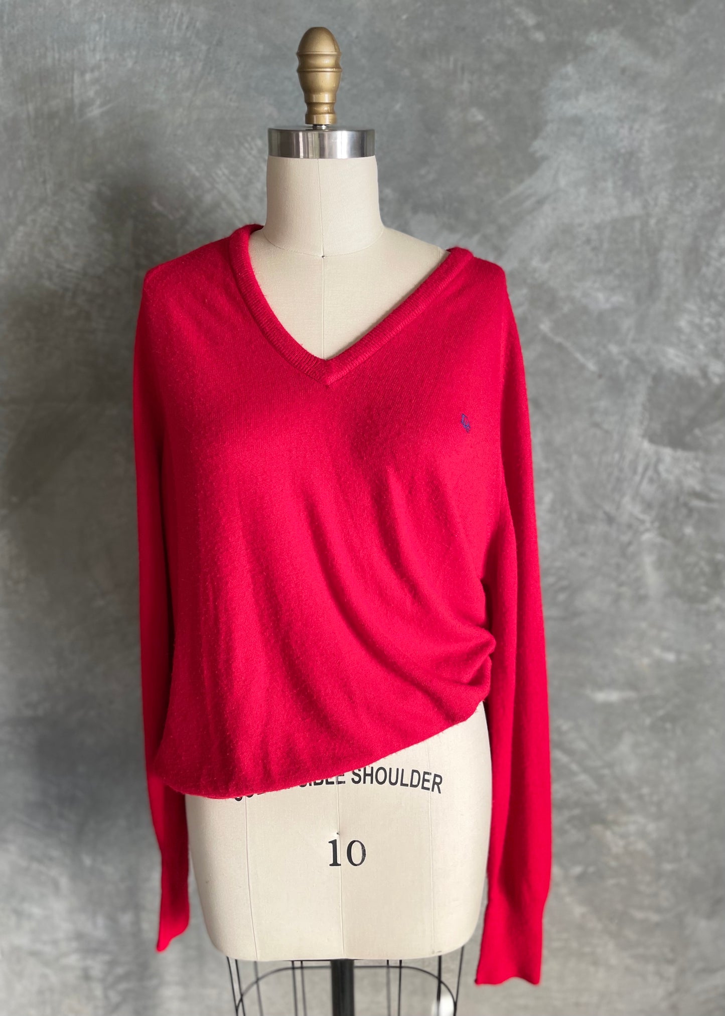 Christian Dior Red Sweater