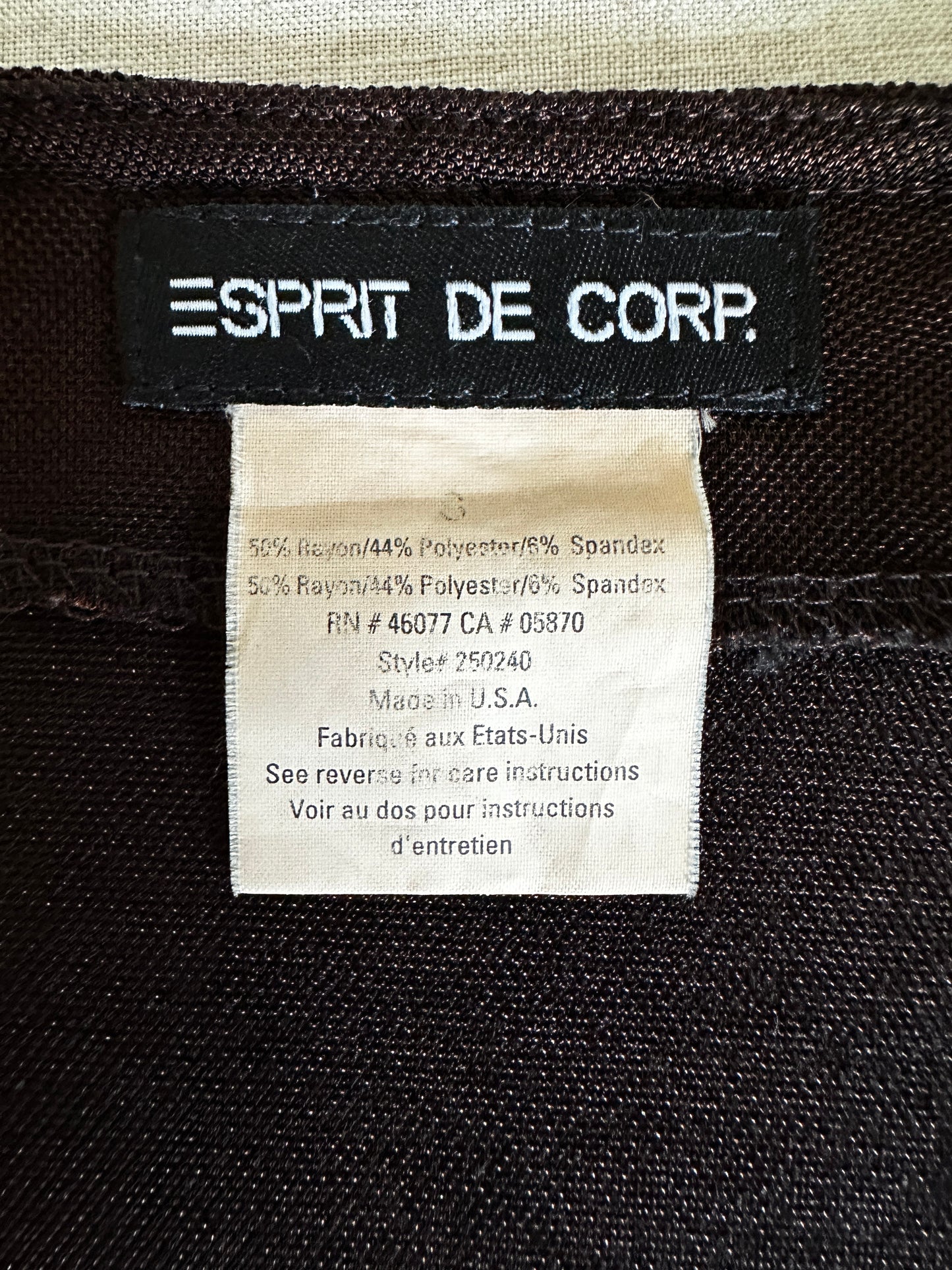 Esprit de Corp Shimmery Brown Wrap Dress