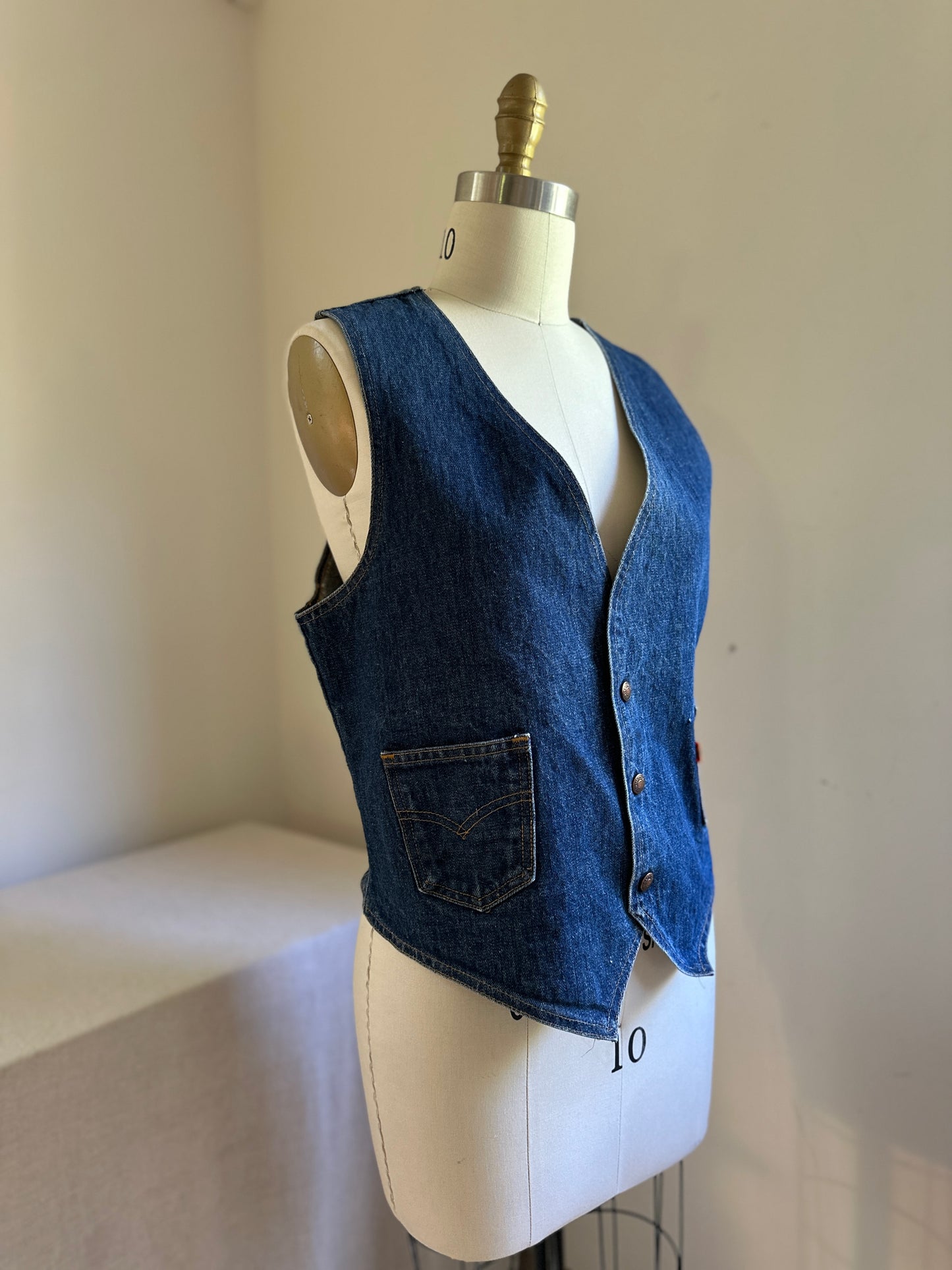 Levi's Denim 3-Snap Up  Vest