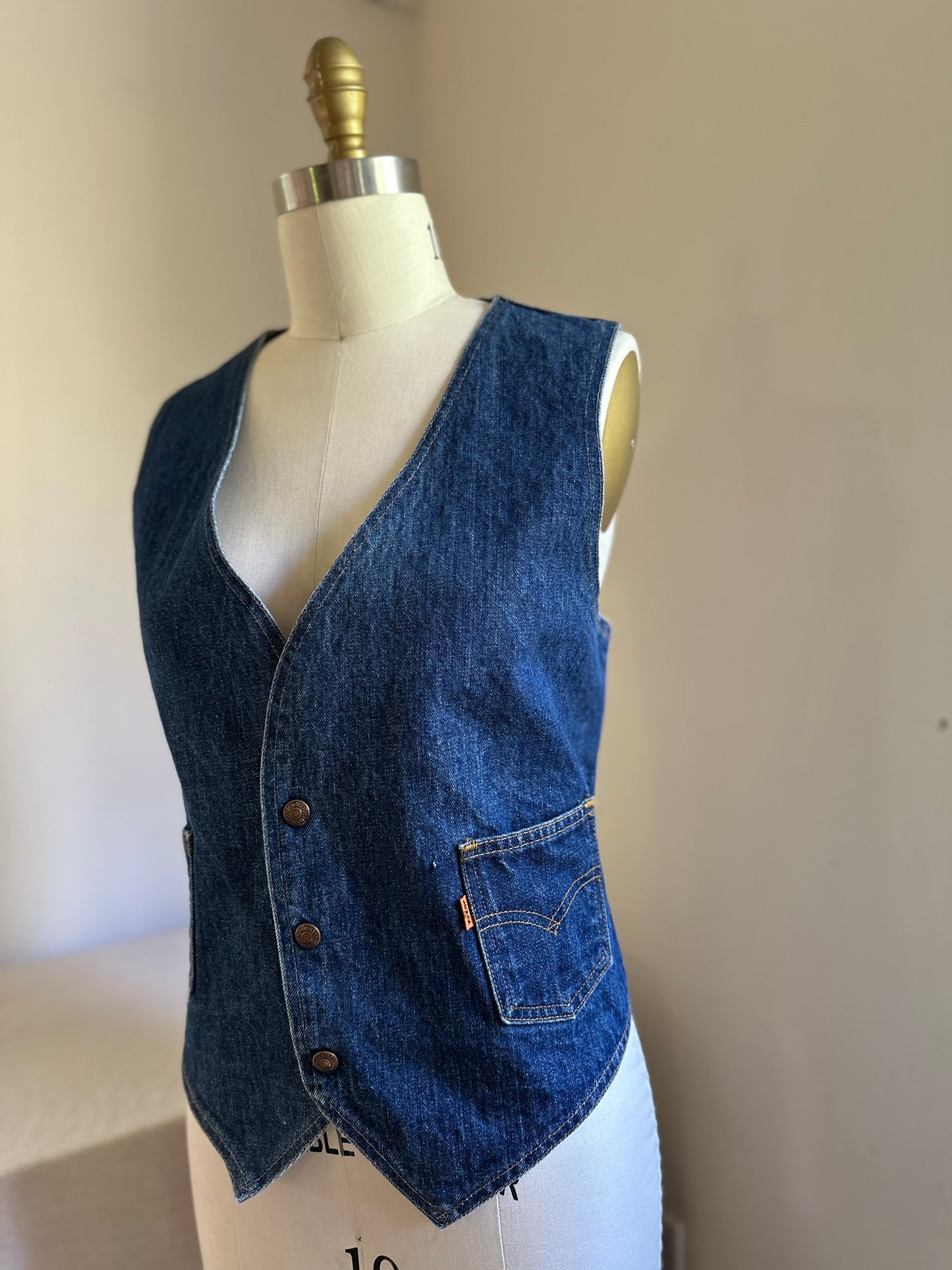 Levi's Denim 3-Snap Up  Vest