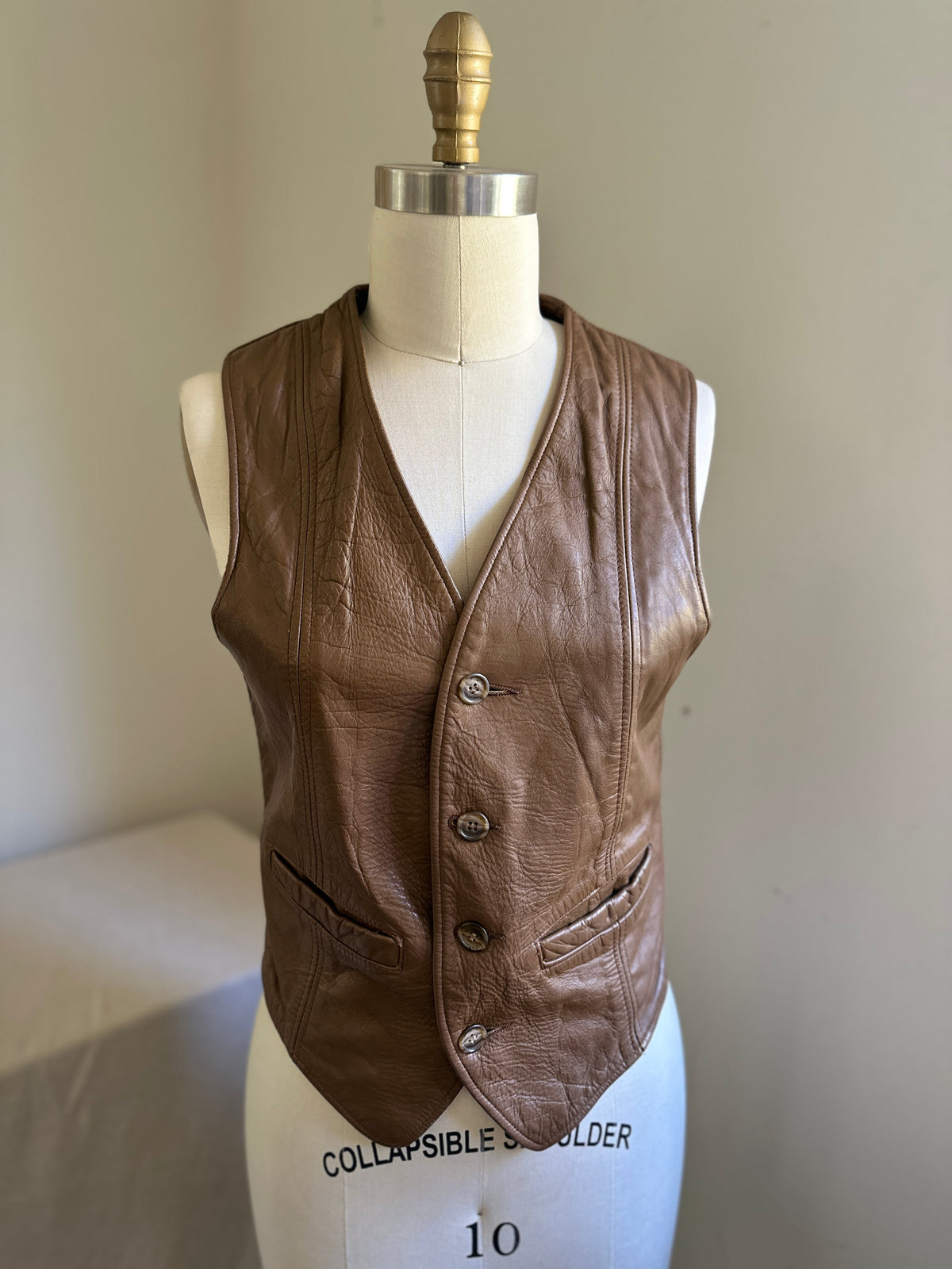 Fidelity Leathers Brown Leather Vest