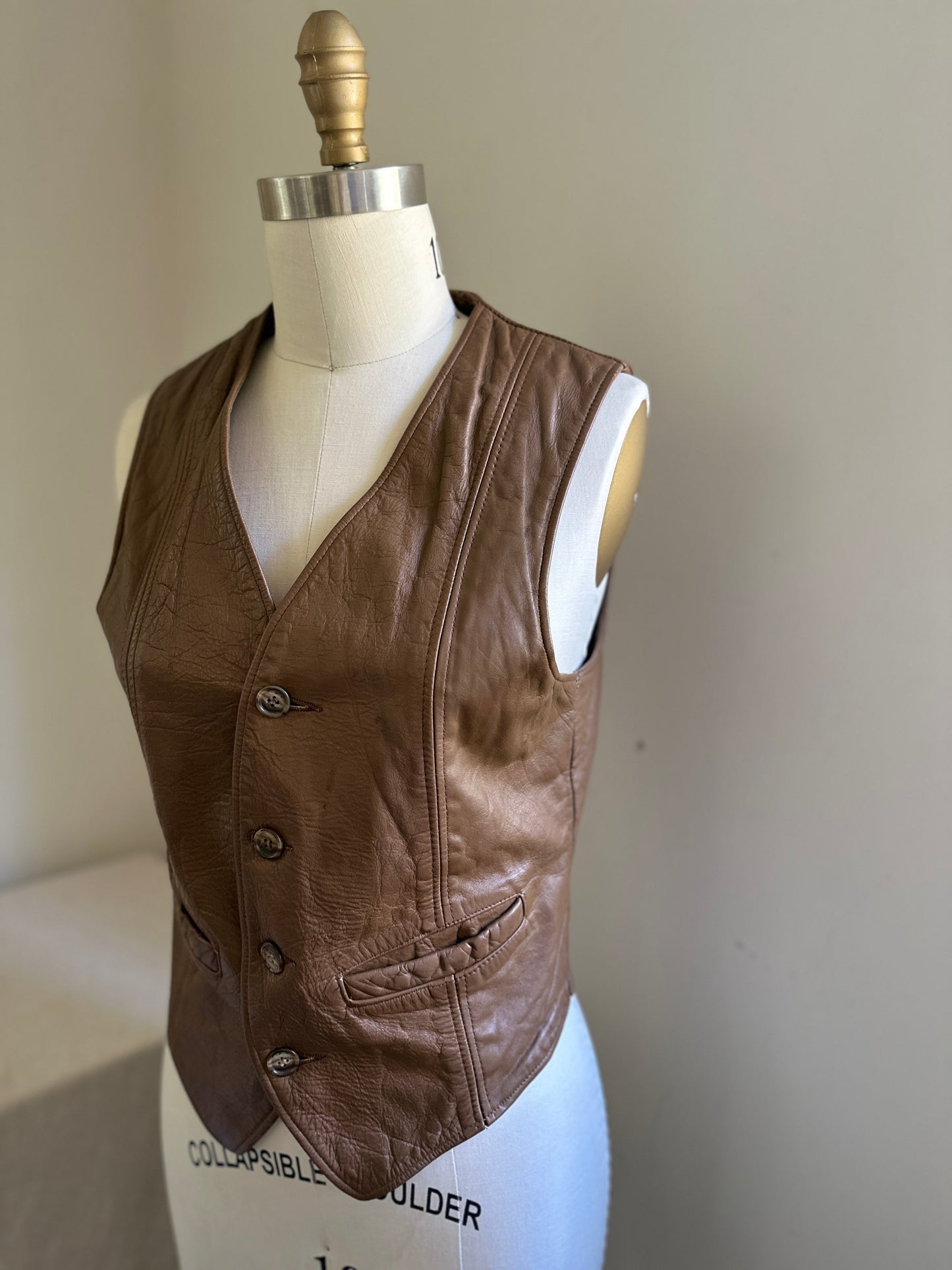 Fidelity Leathers Brown Leather Vest