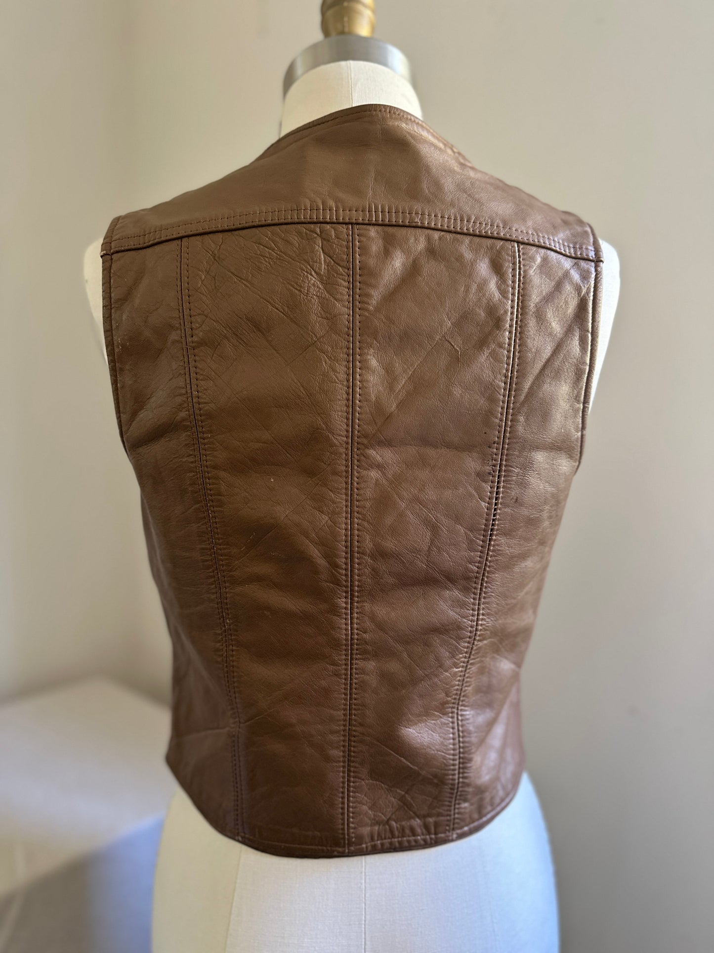 Fidelity Leathers Brown Leather Vest
