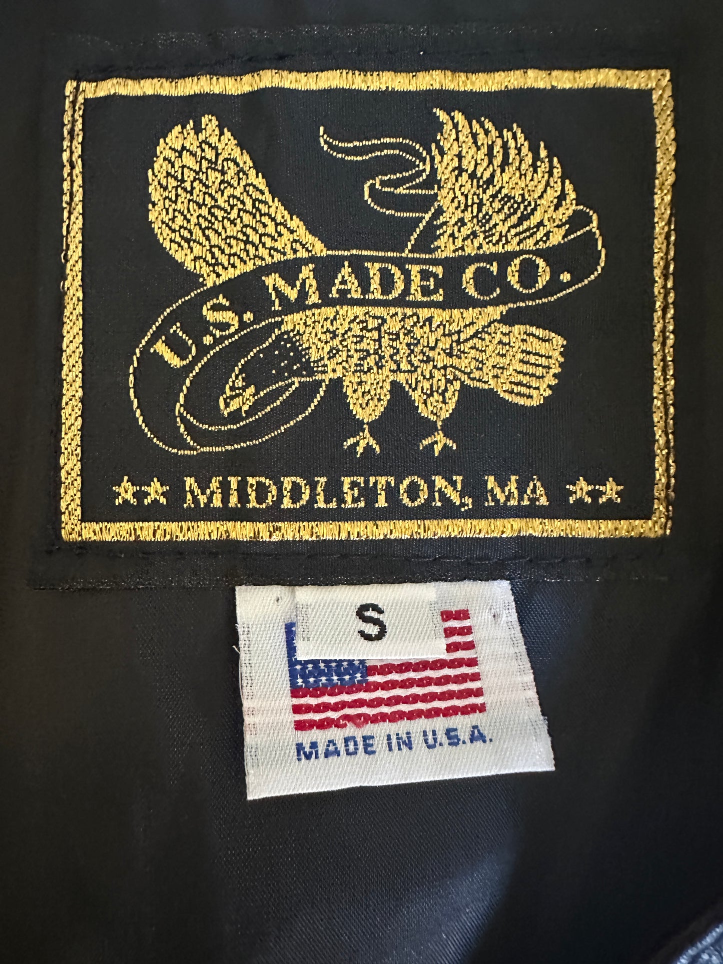 US Made Middleton MA. Brown and Black Leather Vest