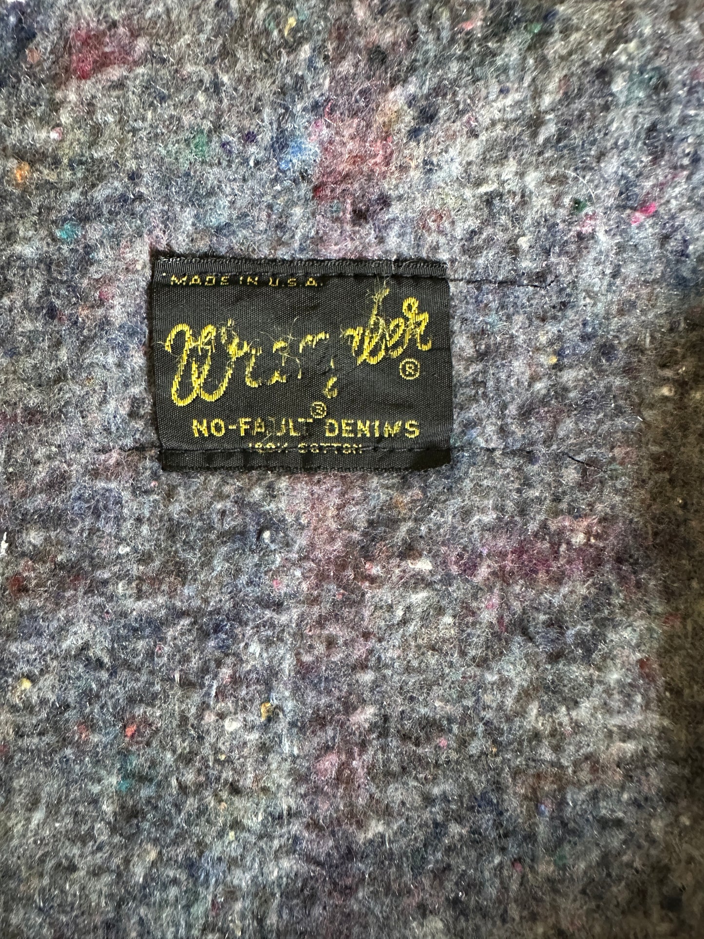 Wrangler No-Fault Denim Blanket Lined Trucker Jacket
