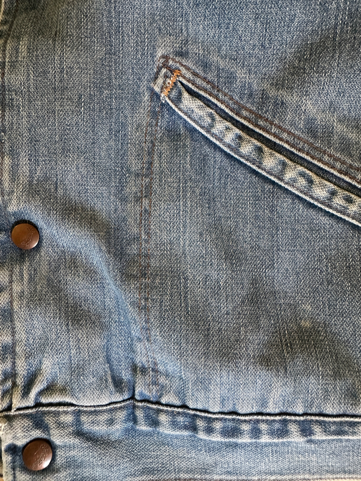 Wrangler No-Fault Denim Blanket Lined Trucker Jacket