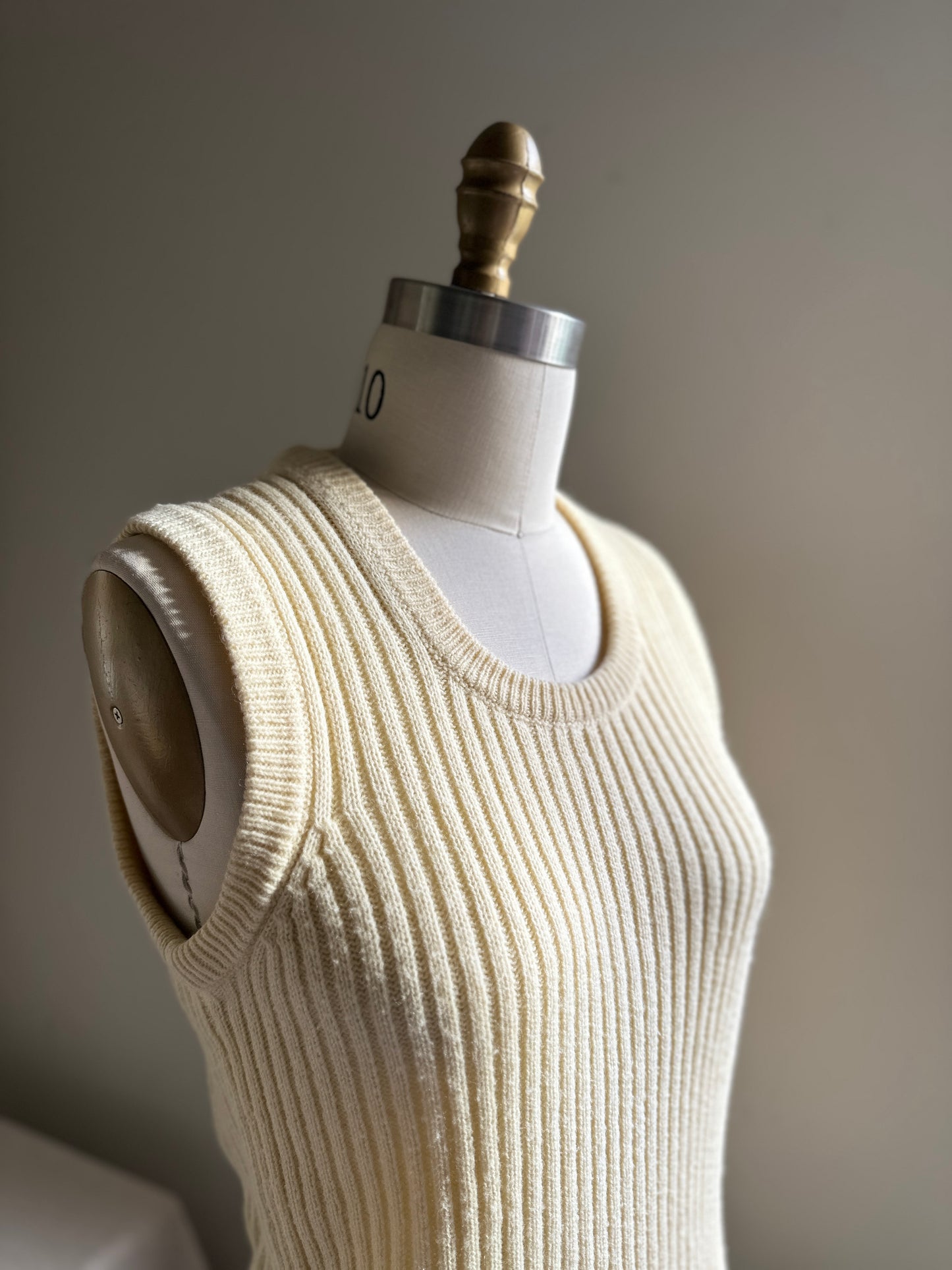 Donald Harrison Cream Sweater Vest