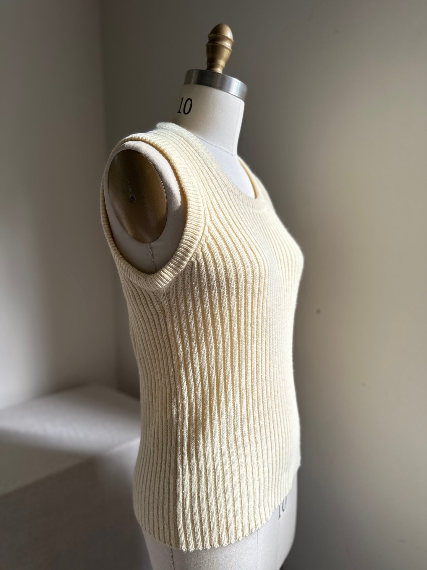 Donald Harrison Cream Sweater Vest