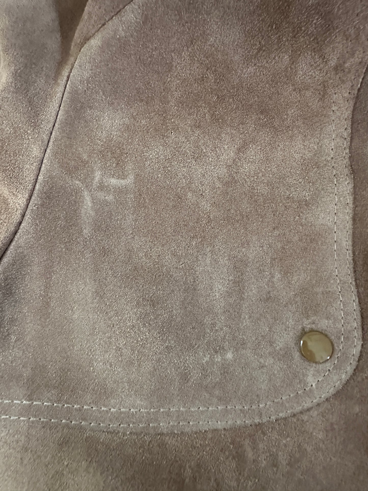 A & F Originals Brown Snap Up Leather Jacket