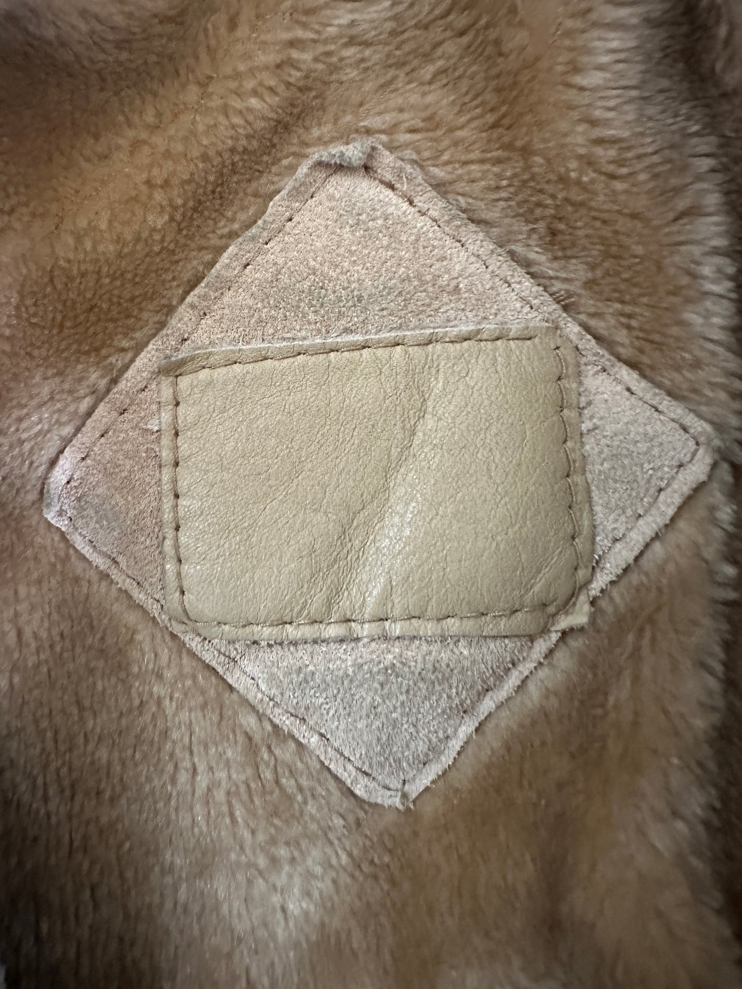 Suede Taupe Leather Zip Up with Knit Collar and Leather Trim