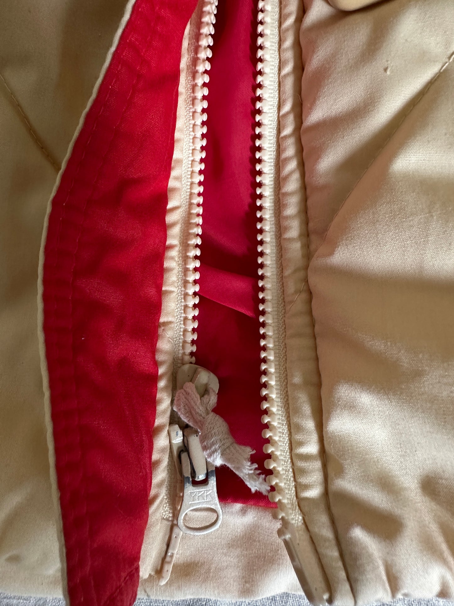 Sears Cream Puffy Jacket With Hood