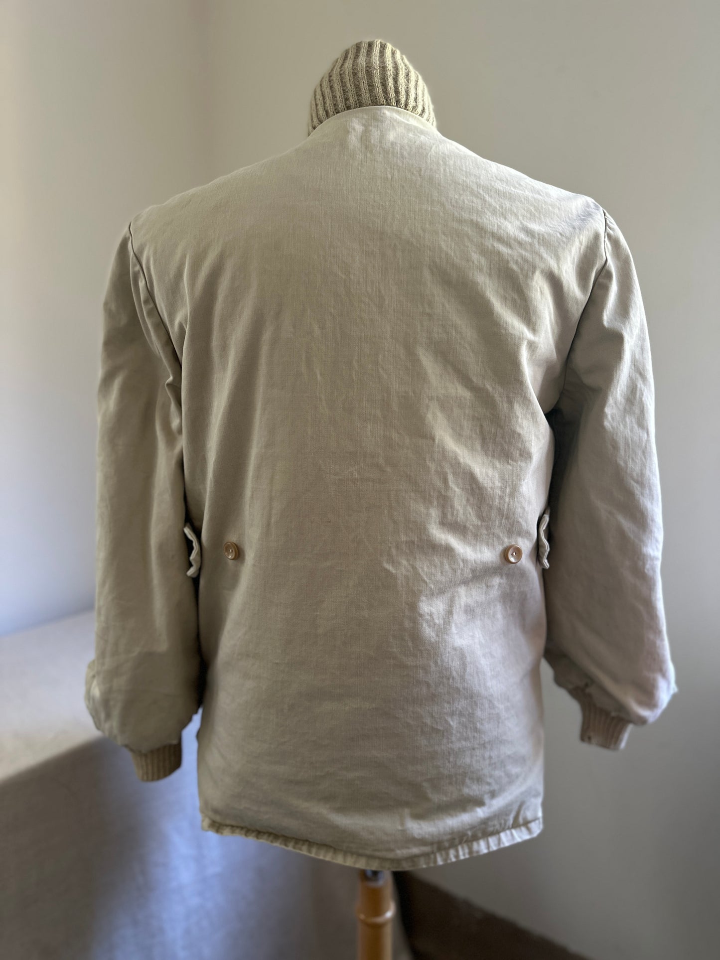 House of Shanhouse Sportswear Beige Button Up Work Jacket