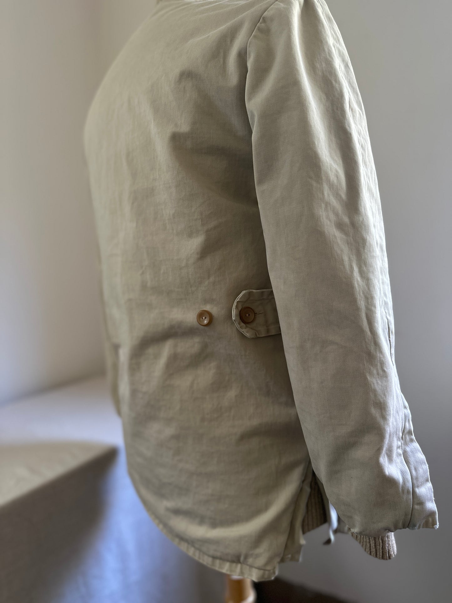 House of Shanhouse Sportswear Beige Button Up Work Jacket